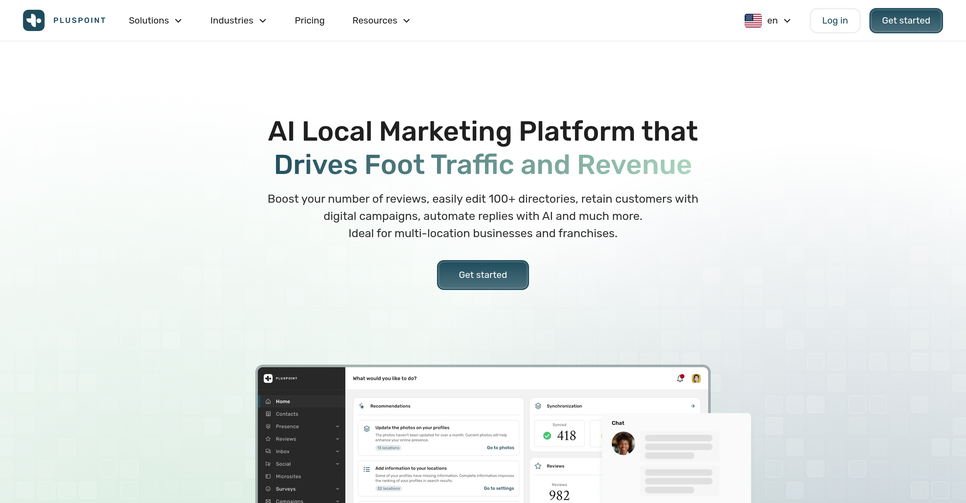 Pluspoint – AI Local Marketing and Review Generatio... - Screenshot showing the interface and features of this AI tool