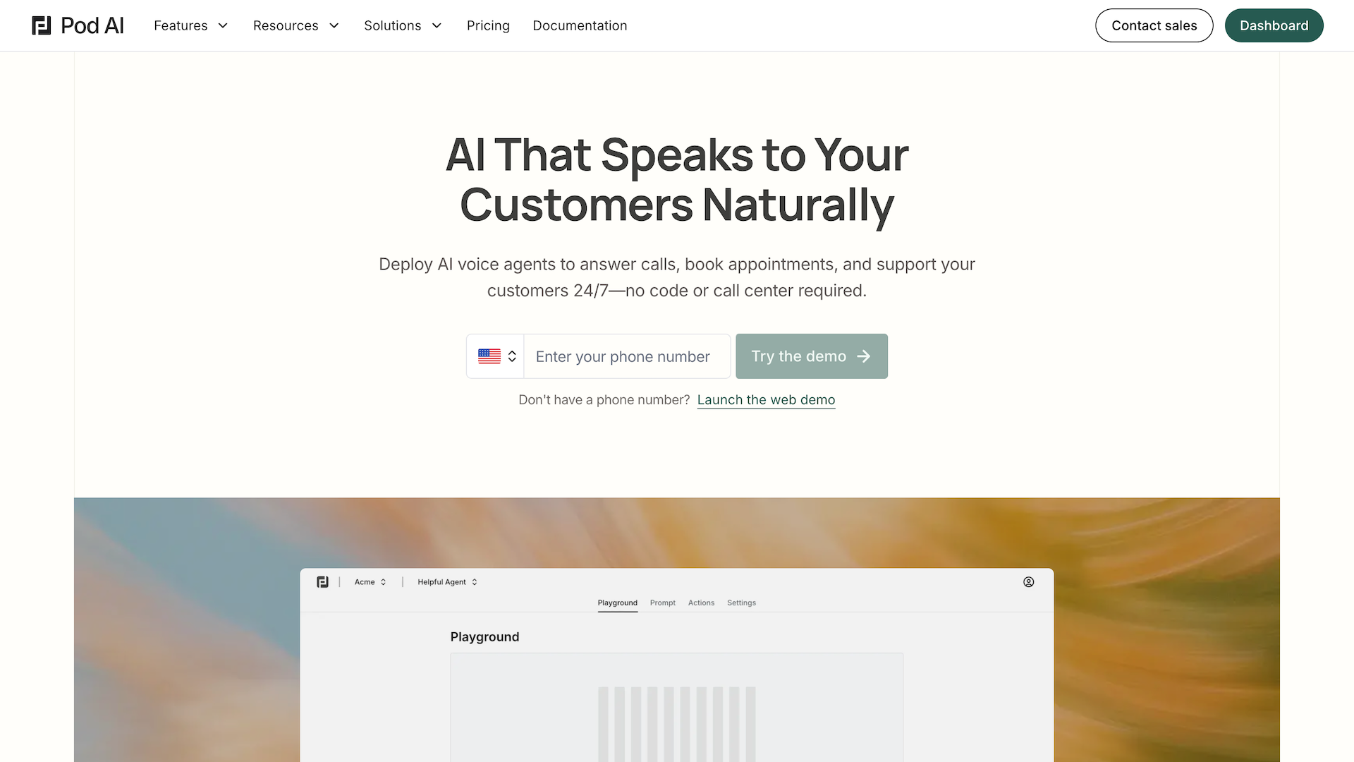 Pod AI - Screenshot showing the interface and features of this AI tool