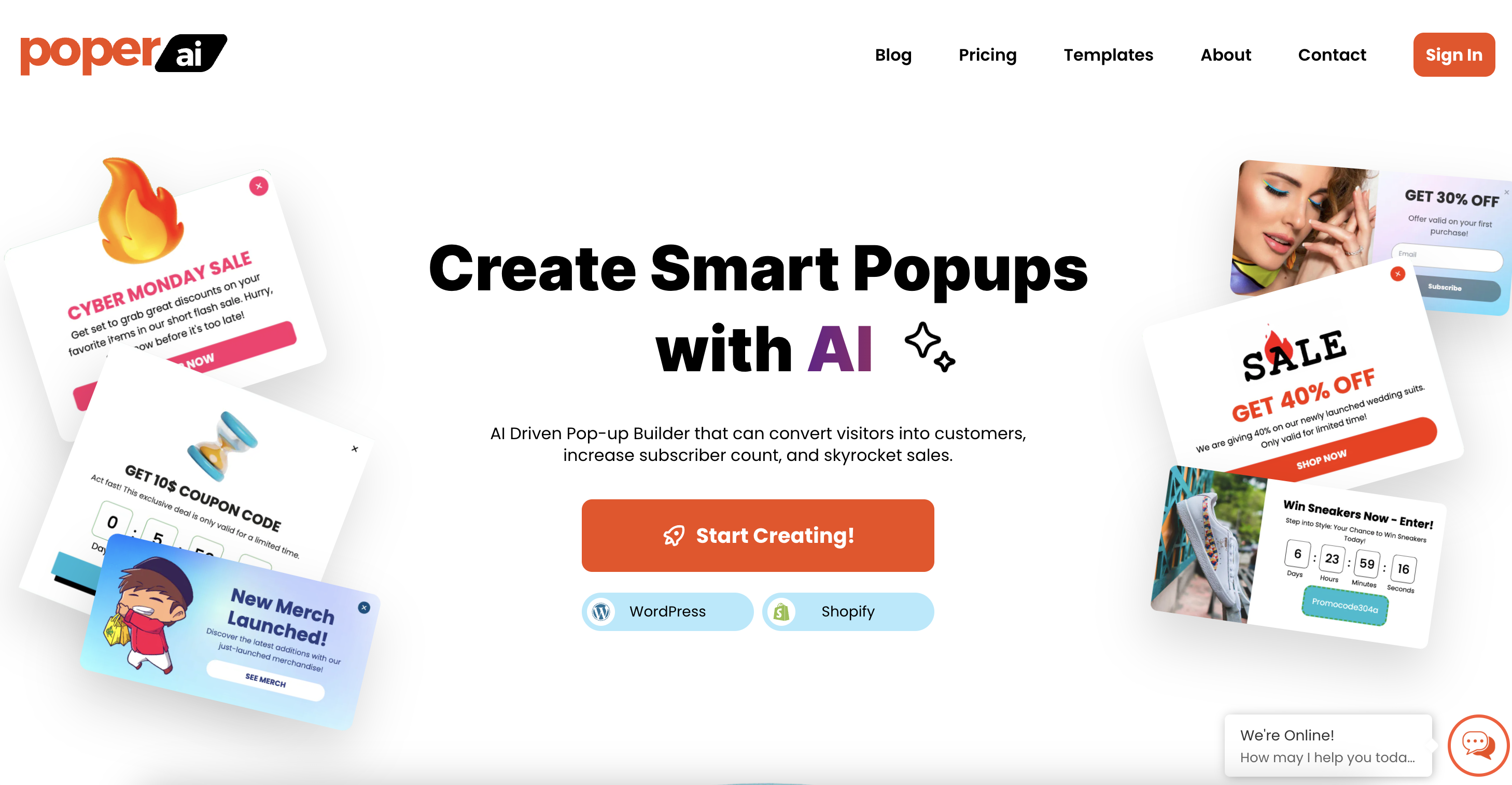 Poper - Screenshot showing the interface and features of this AI tool