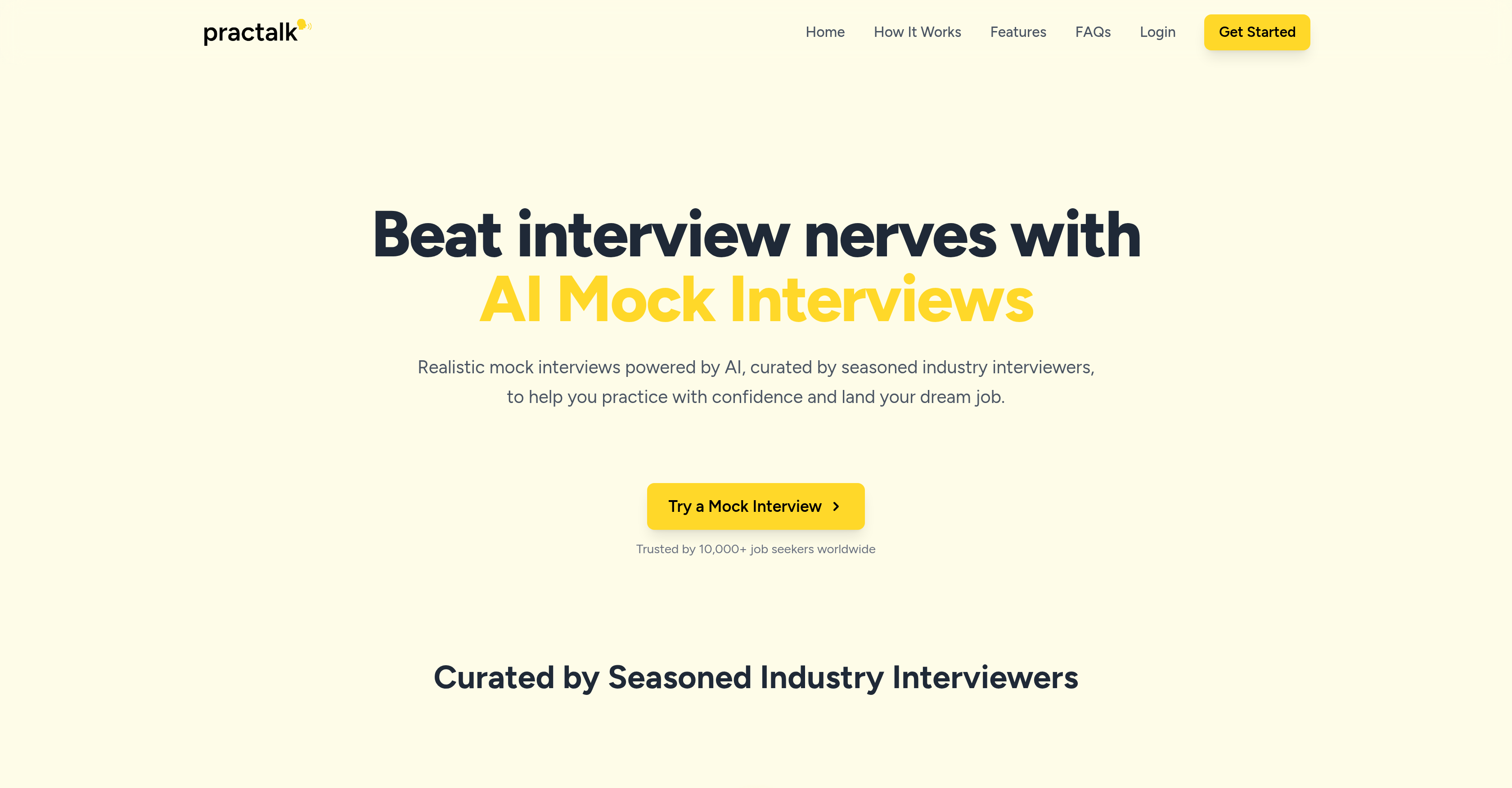 PracTalk - Screenshot showing the interface and features of this AI tool