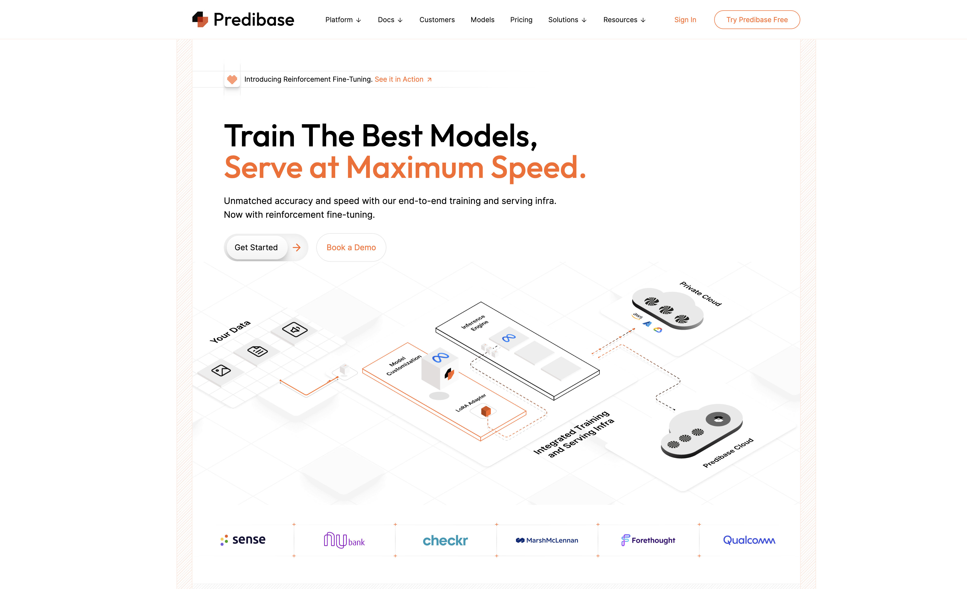 Predibase - Screenshot showing the interface and features of this AI tool