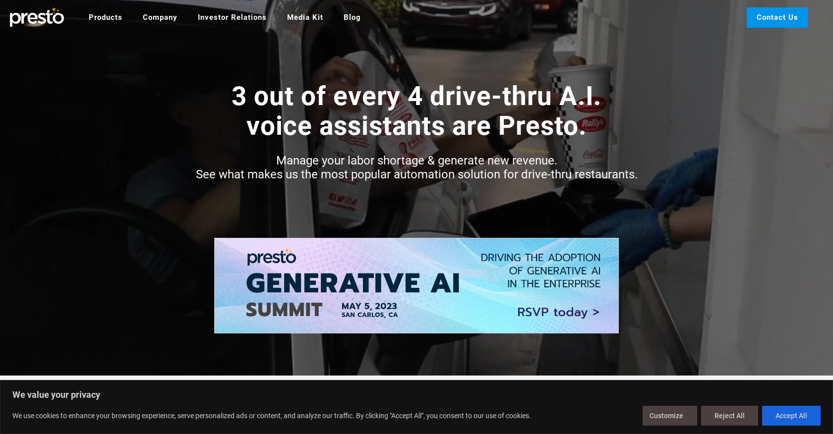 Presto AI - Screenshot showing the interface and features of this AI tool