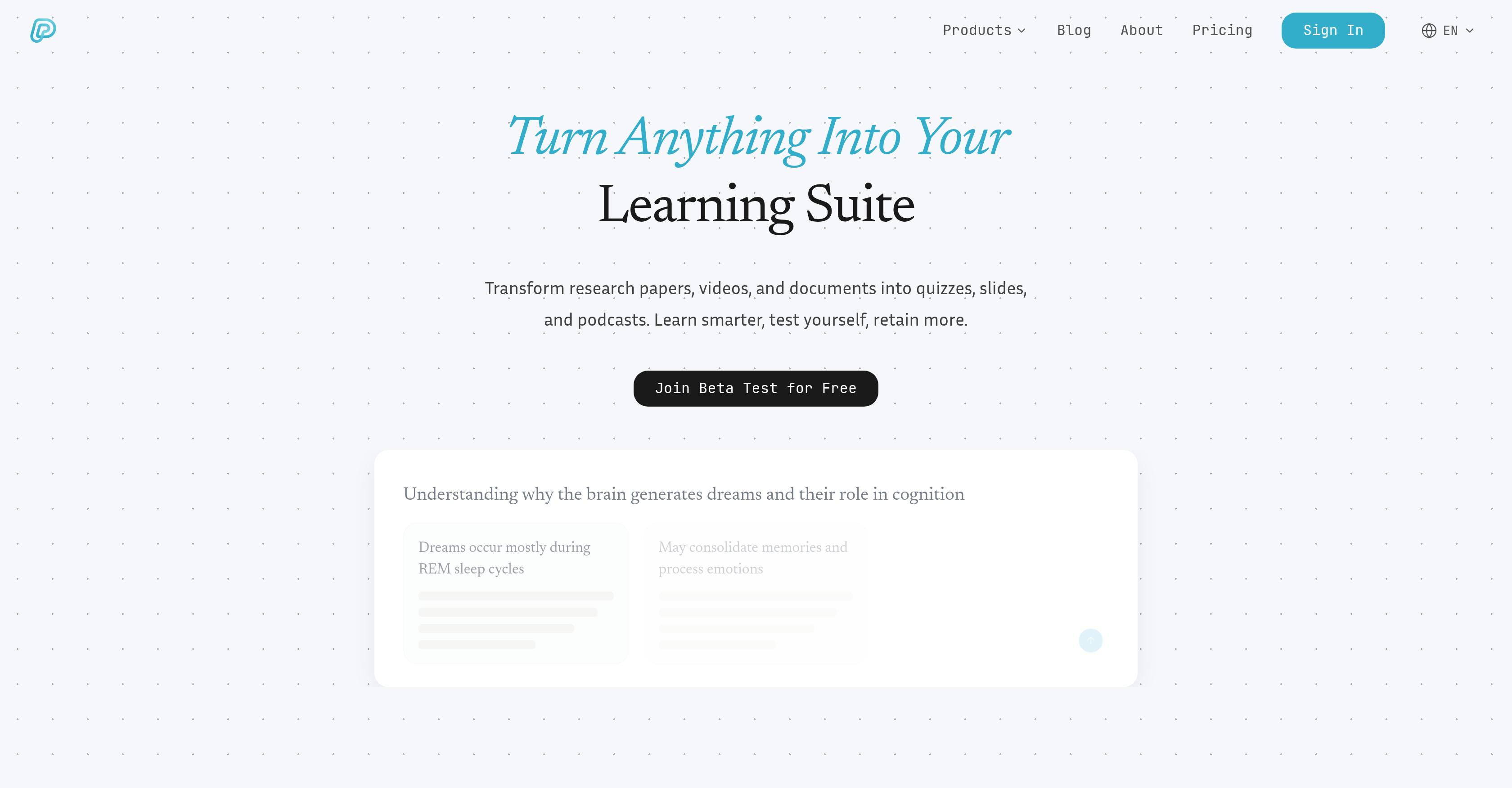 Prismer AI - Screenshot showing the interface and features of this AI tool