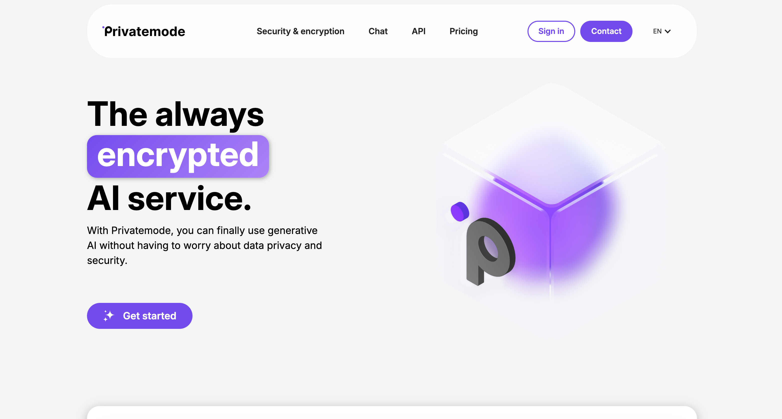 Privatemode AI - Screenshot showing the interface and features of this AI tool