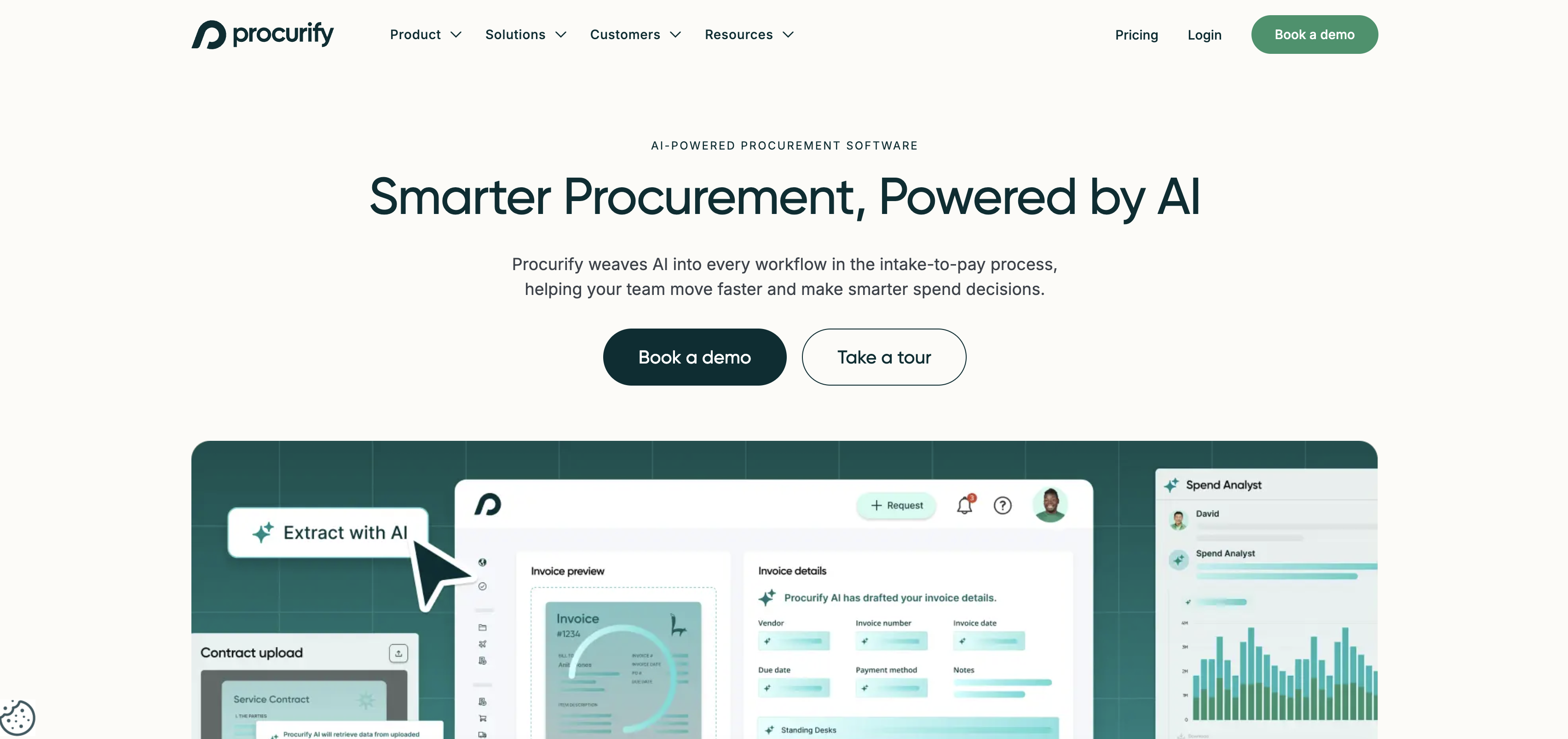Procurify - Screenshot showing the interface and features of this AI tool