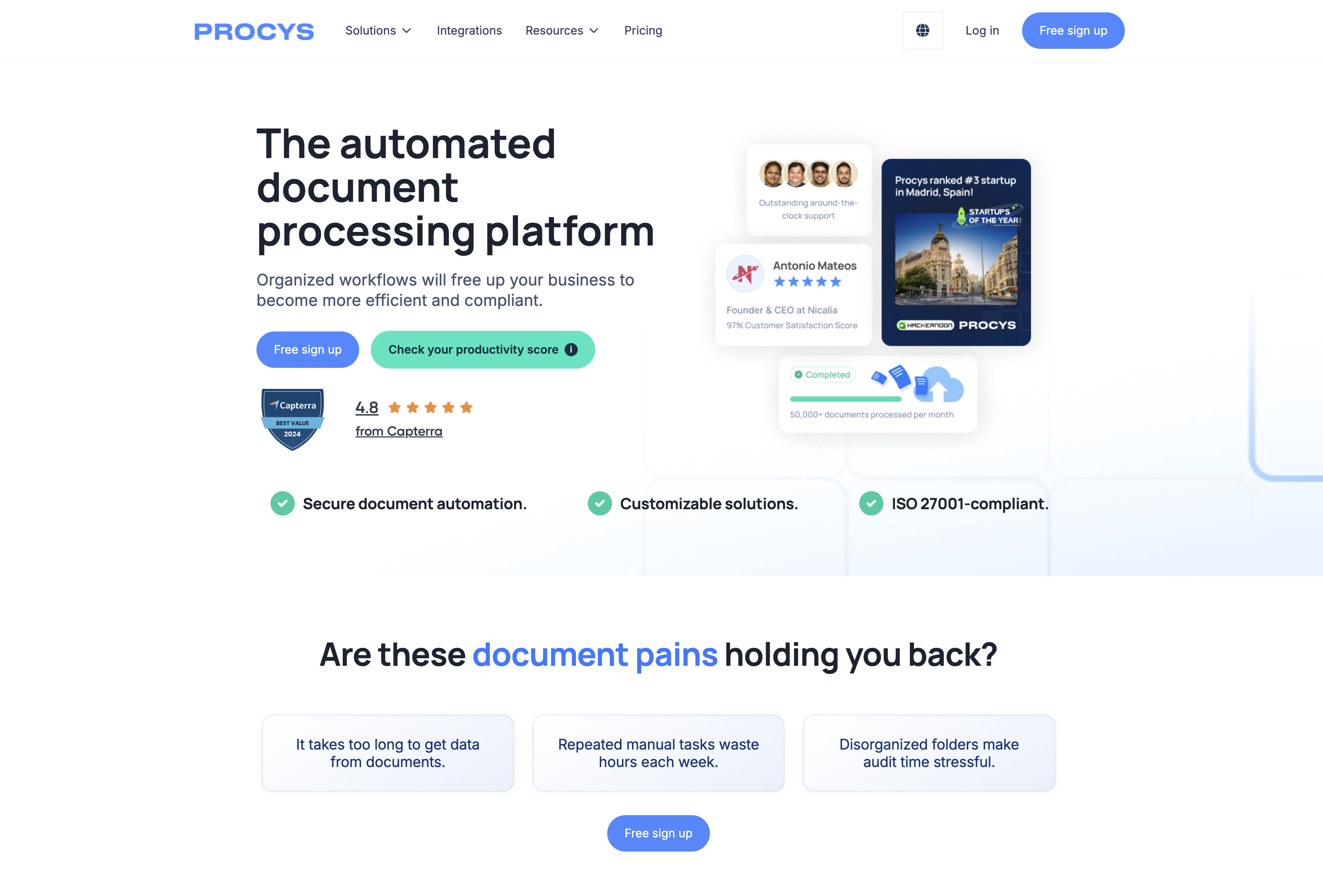 Procys - Screenshot showing the interface and features of this AI tool