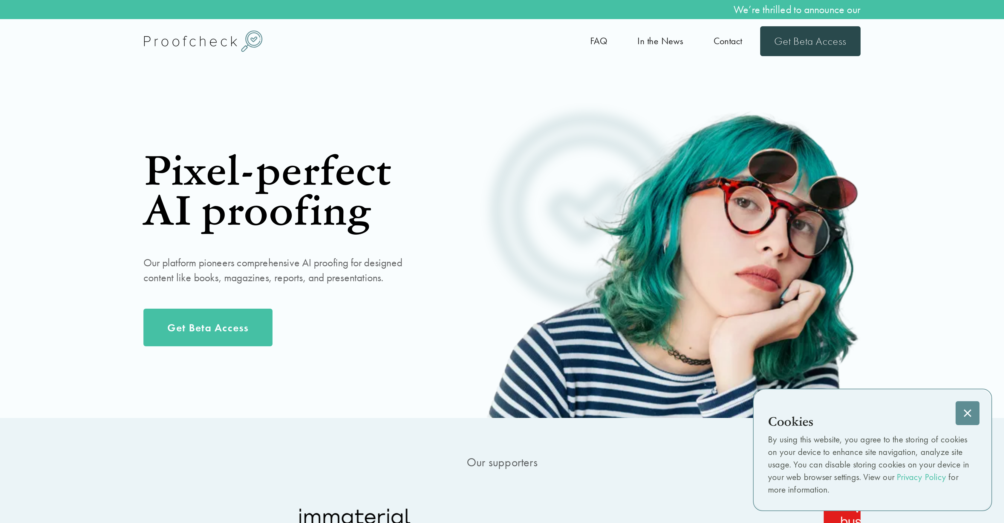 Proofcheck - Screenshot showing the interface and features of this AI tool