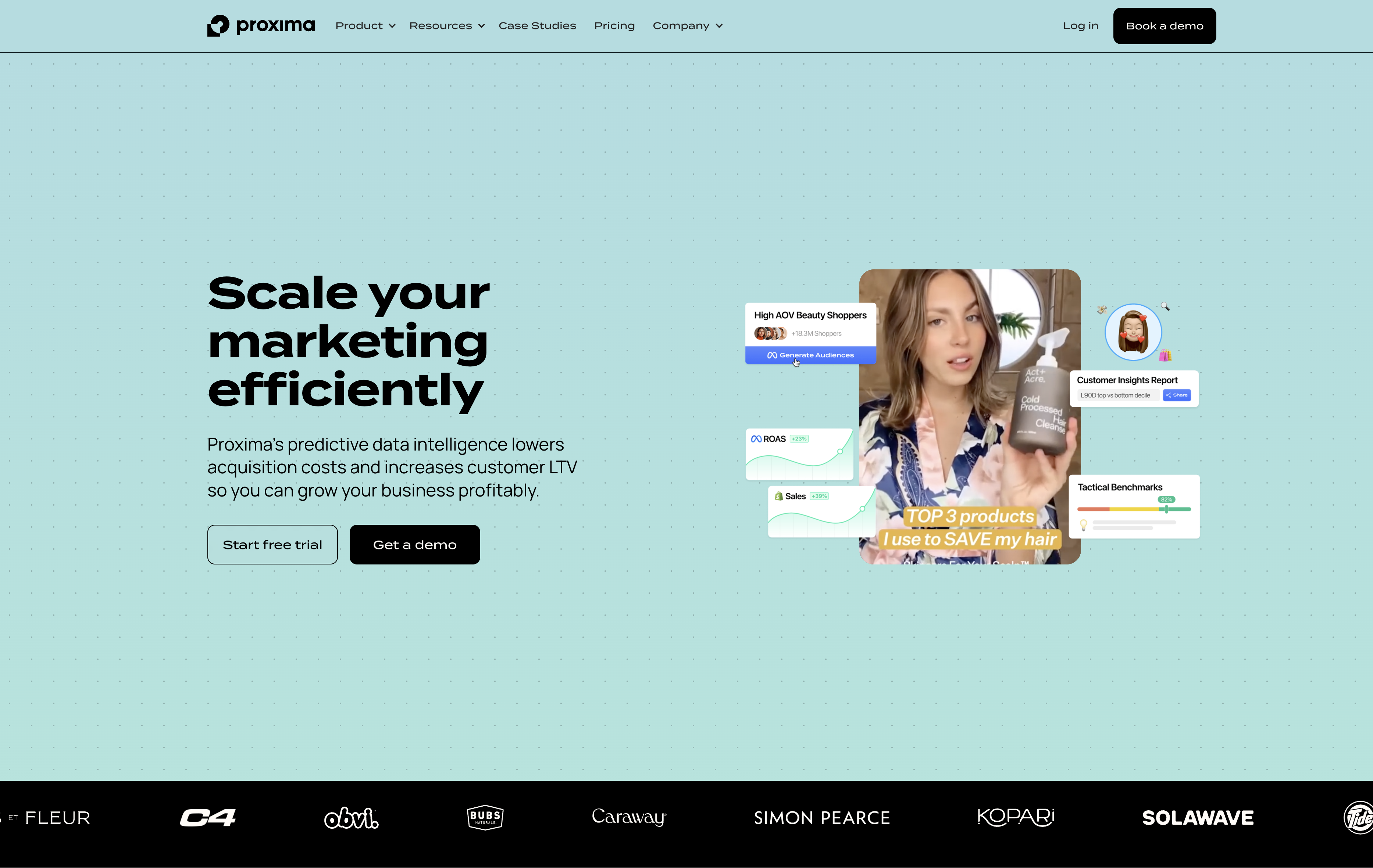 Proxima - Screenshot showing the interface and features of this AI tool