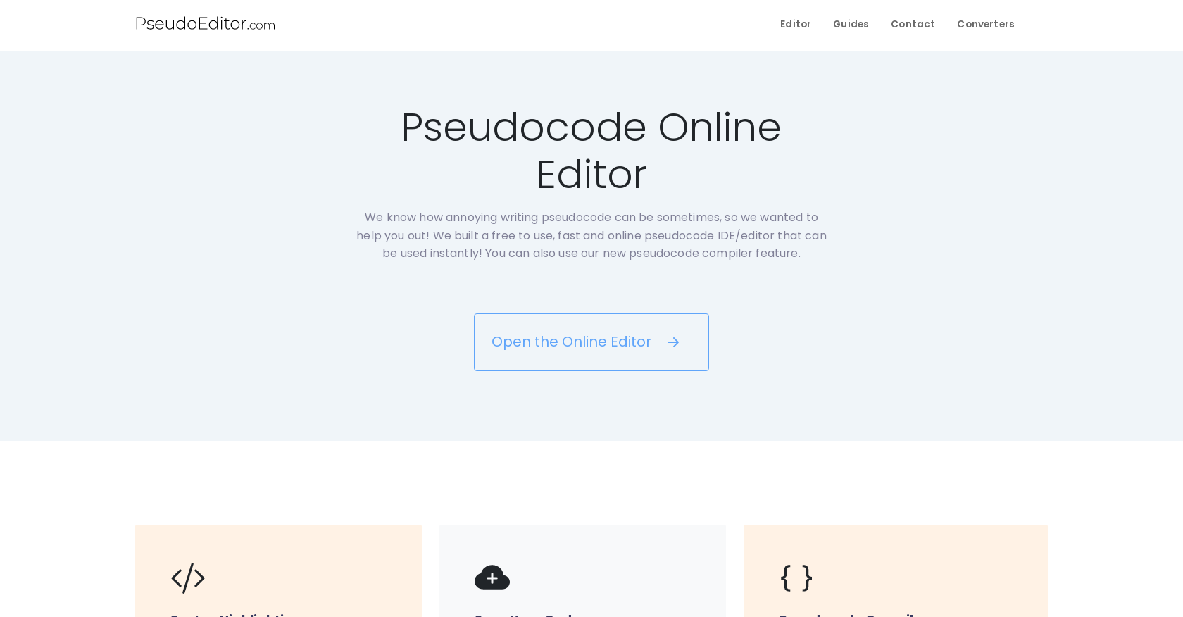 PseudoEditor - Screenshot showing the interface and features of this AI tool