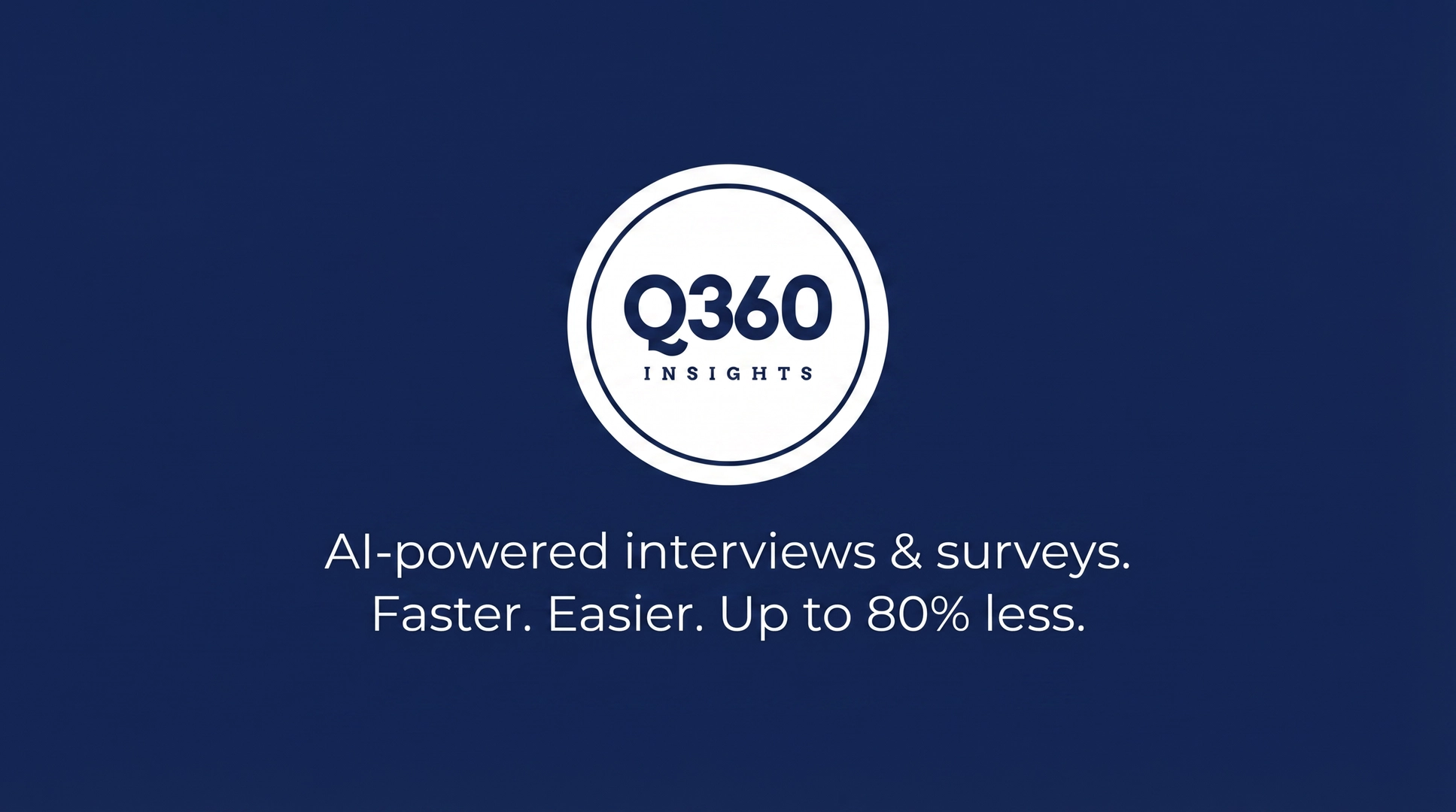 Q360 PulseCheck AI-Powered Interviews & Surveys - Screenshot showing the interface and features of this AI tool