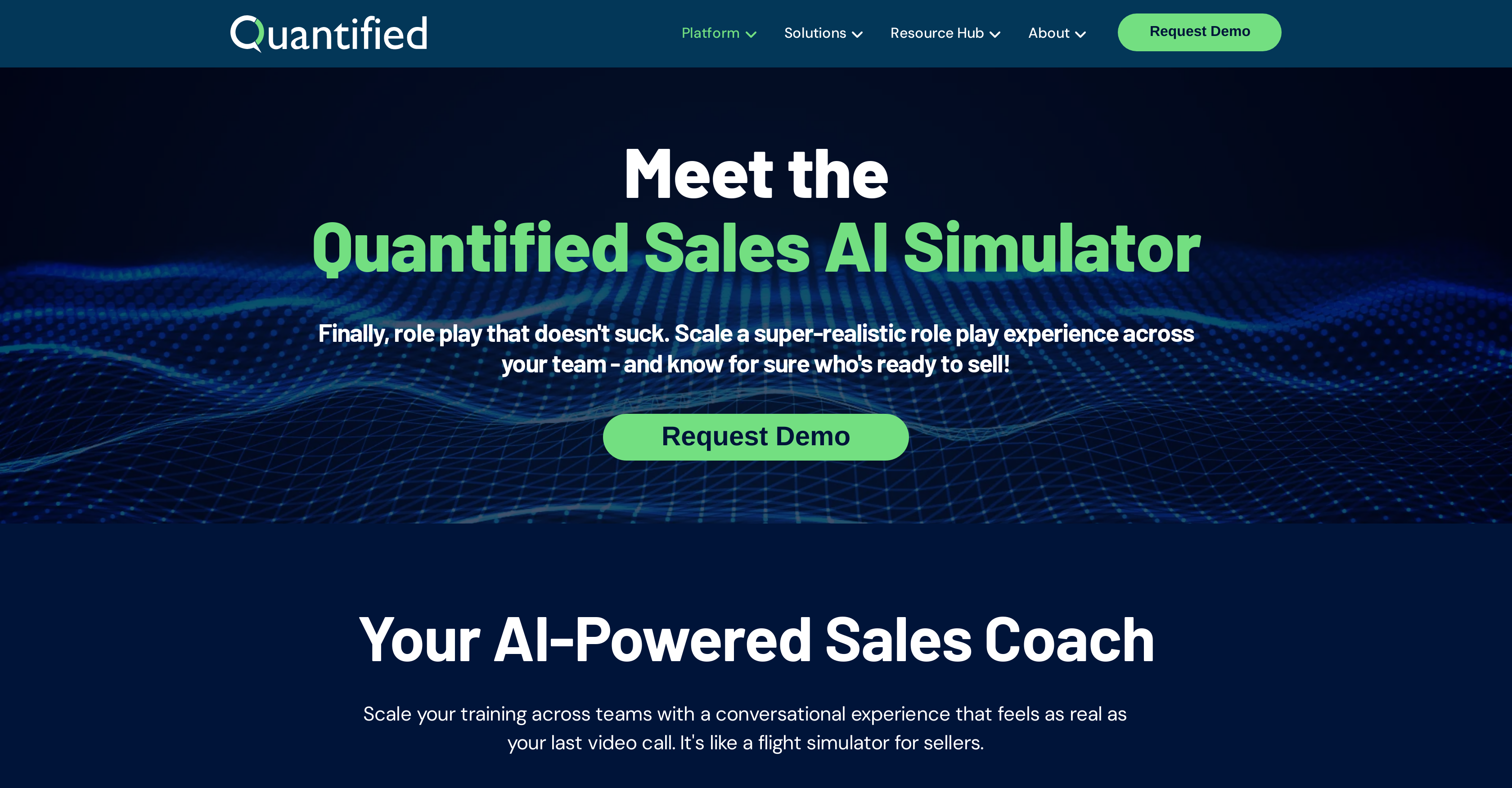 Quantified - Screenshot showing the interface and features of this AI tool