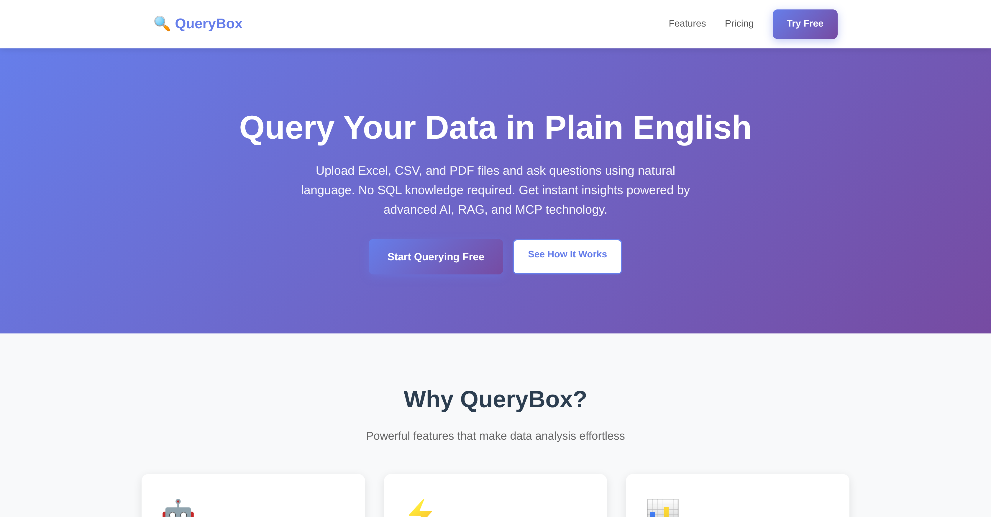 QueryBox - Screenshot showing the interface and features of this AI tool