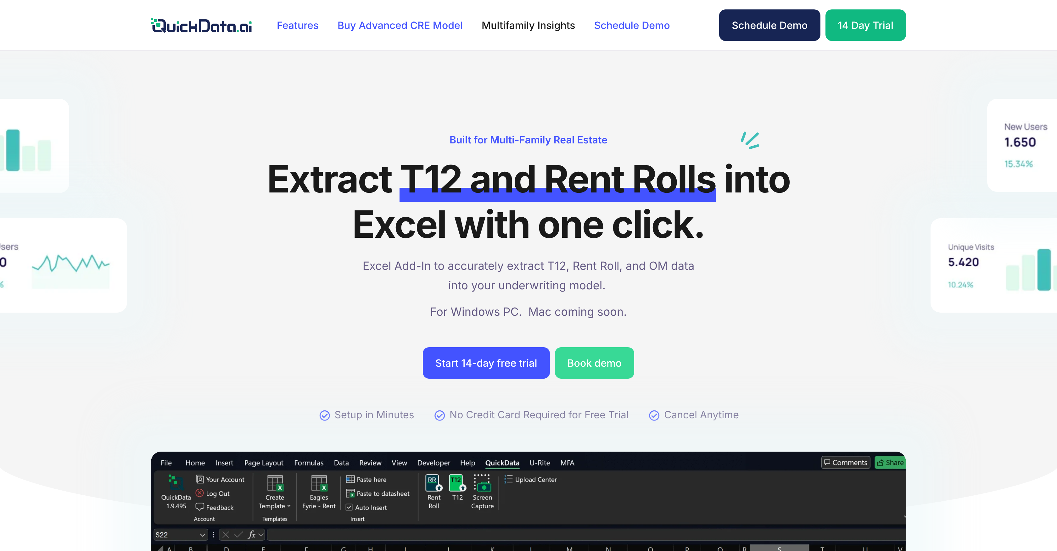 QuickData.ai - Screenshot showing the interface and features of this AI tool