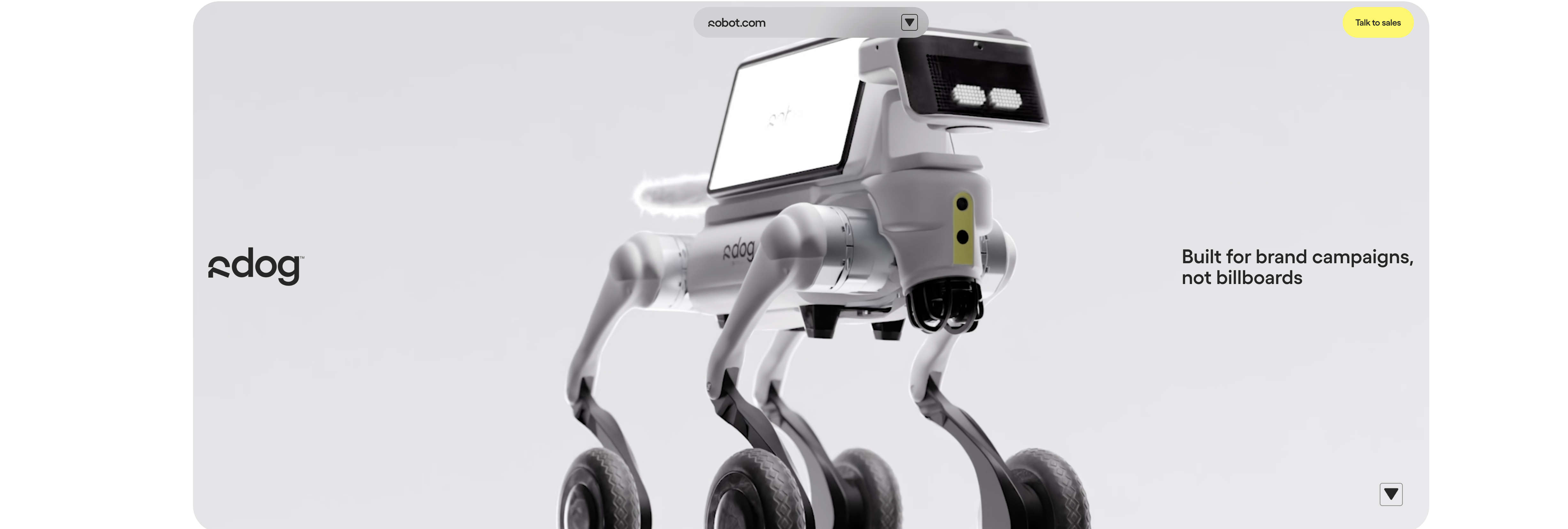 R Dog | Robot.com - Screenshot showing the interface and features of this AI tool