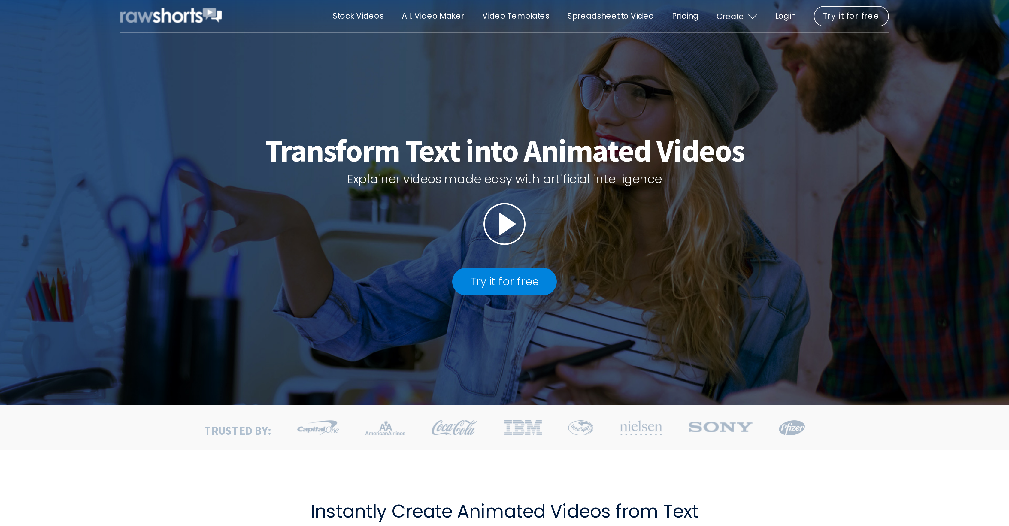 Raw Shorts - Screenshot showing the interface and features of this AI tool