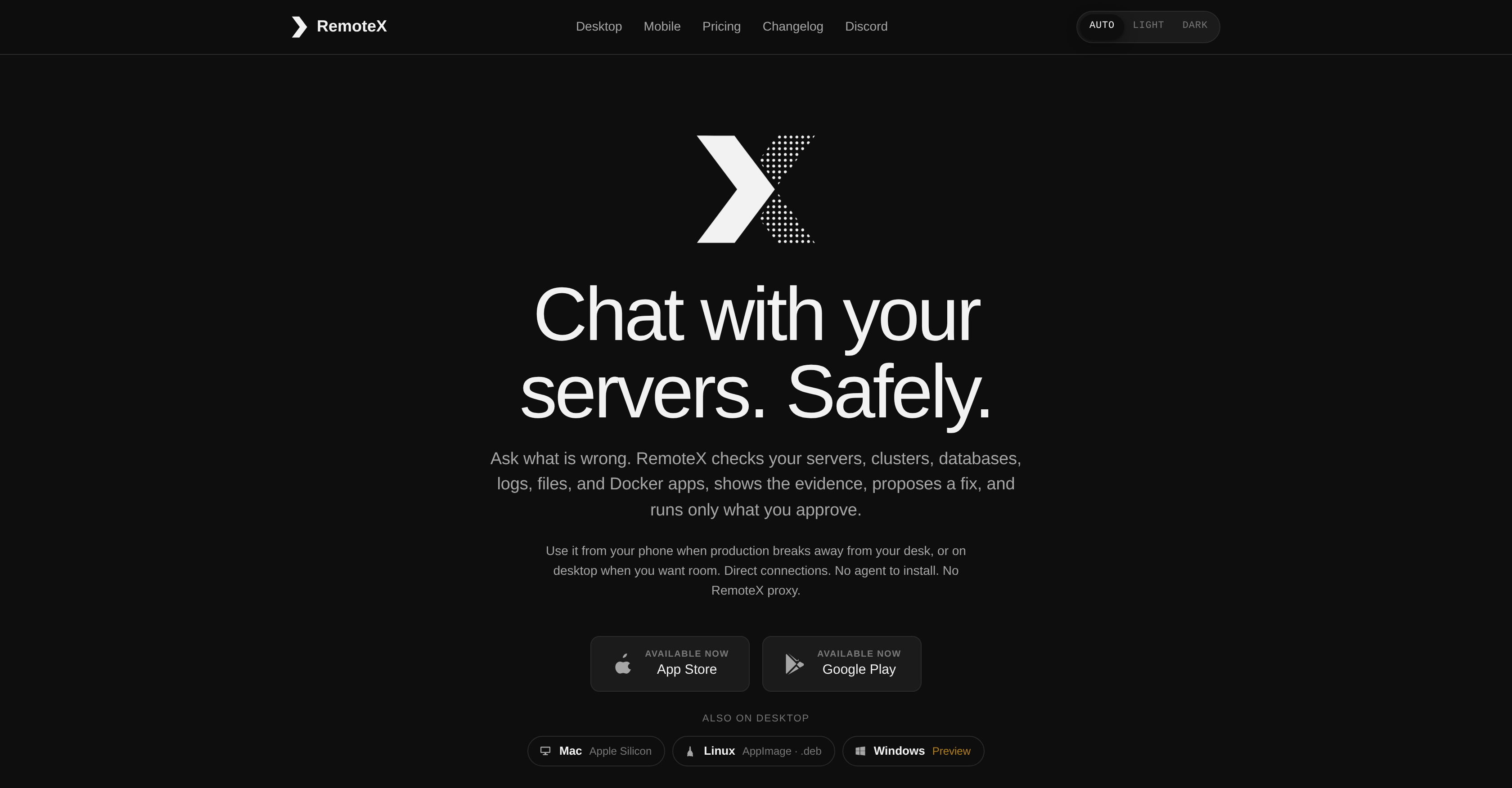 RemoteX - Screenshot showing the interface and features of this AI tool