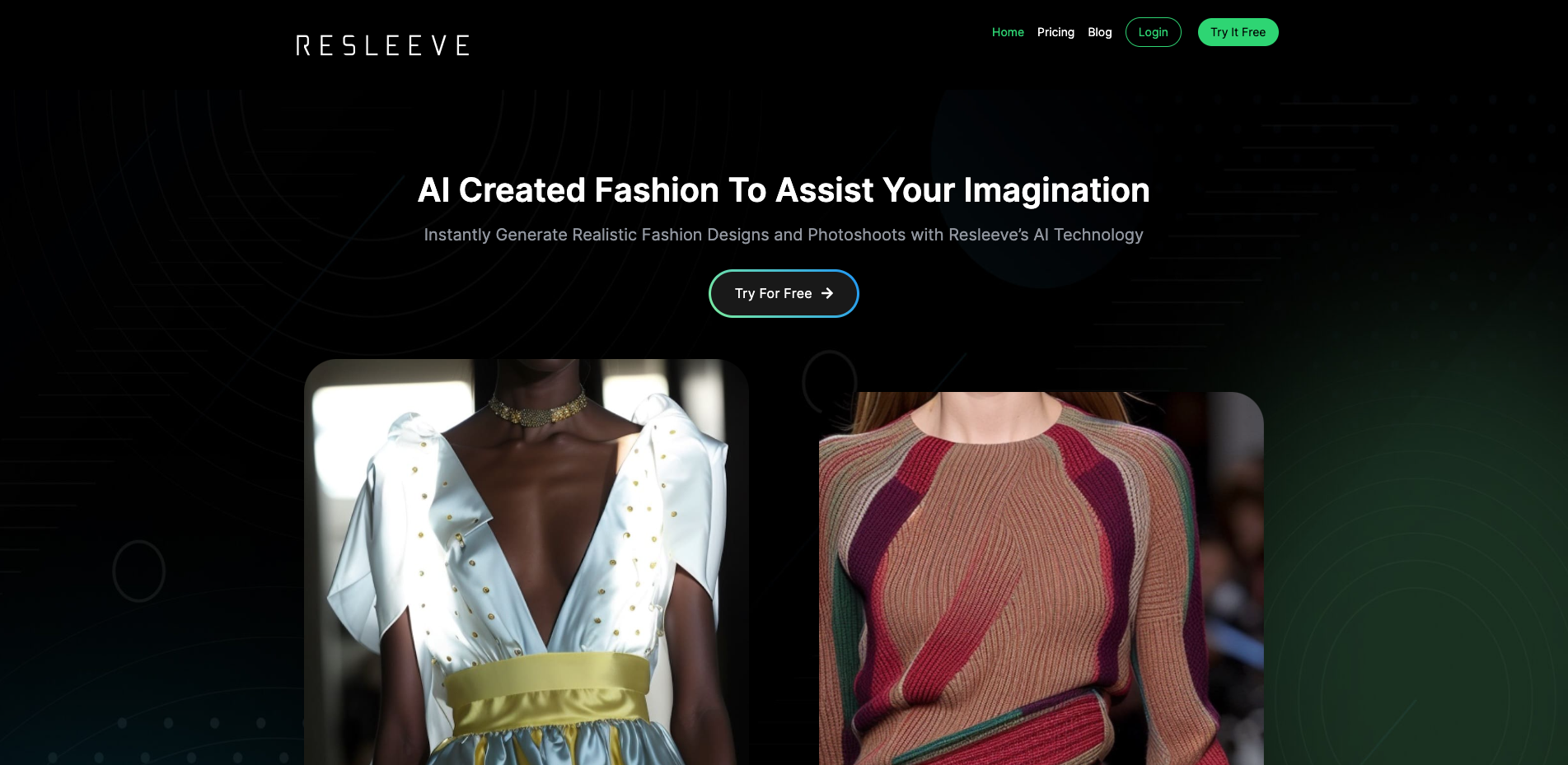 Resleeve - Screenshot showing the interface and features of this AI tool