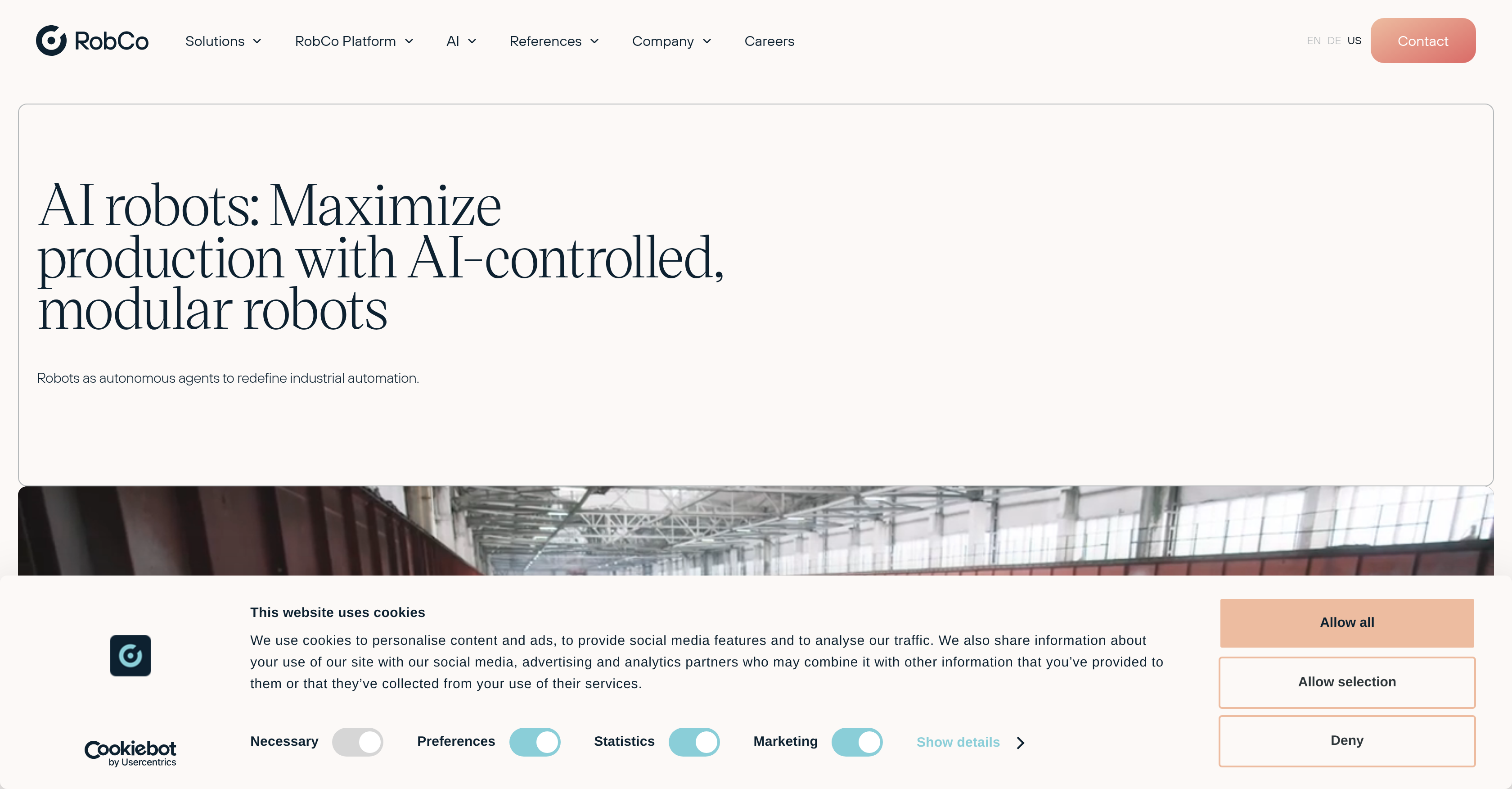 RobCo AI Robots - Screenshot showing the interface and features of this AI tool