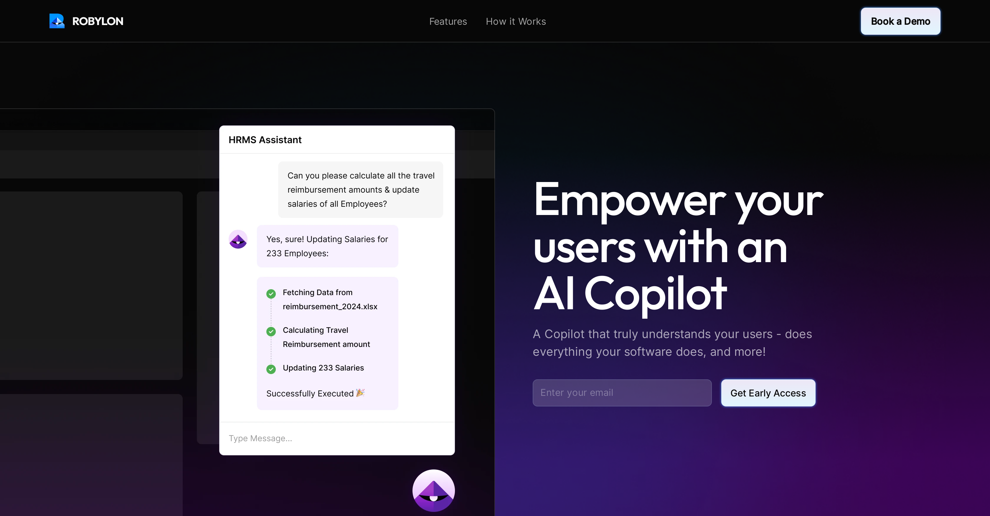 Robylon AI - Screenshot showing the interface and features of this AI tool