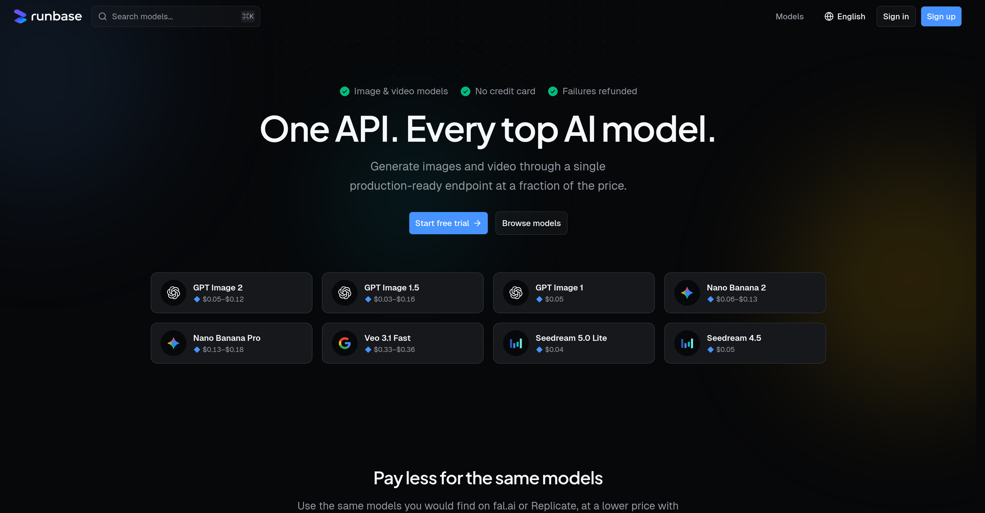 Runbase - Screenshot showing the interface and features of this AI tool