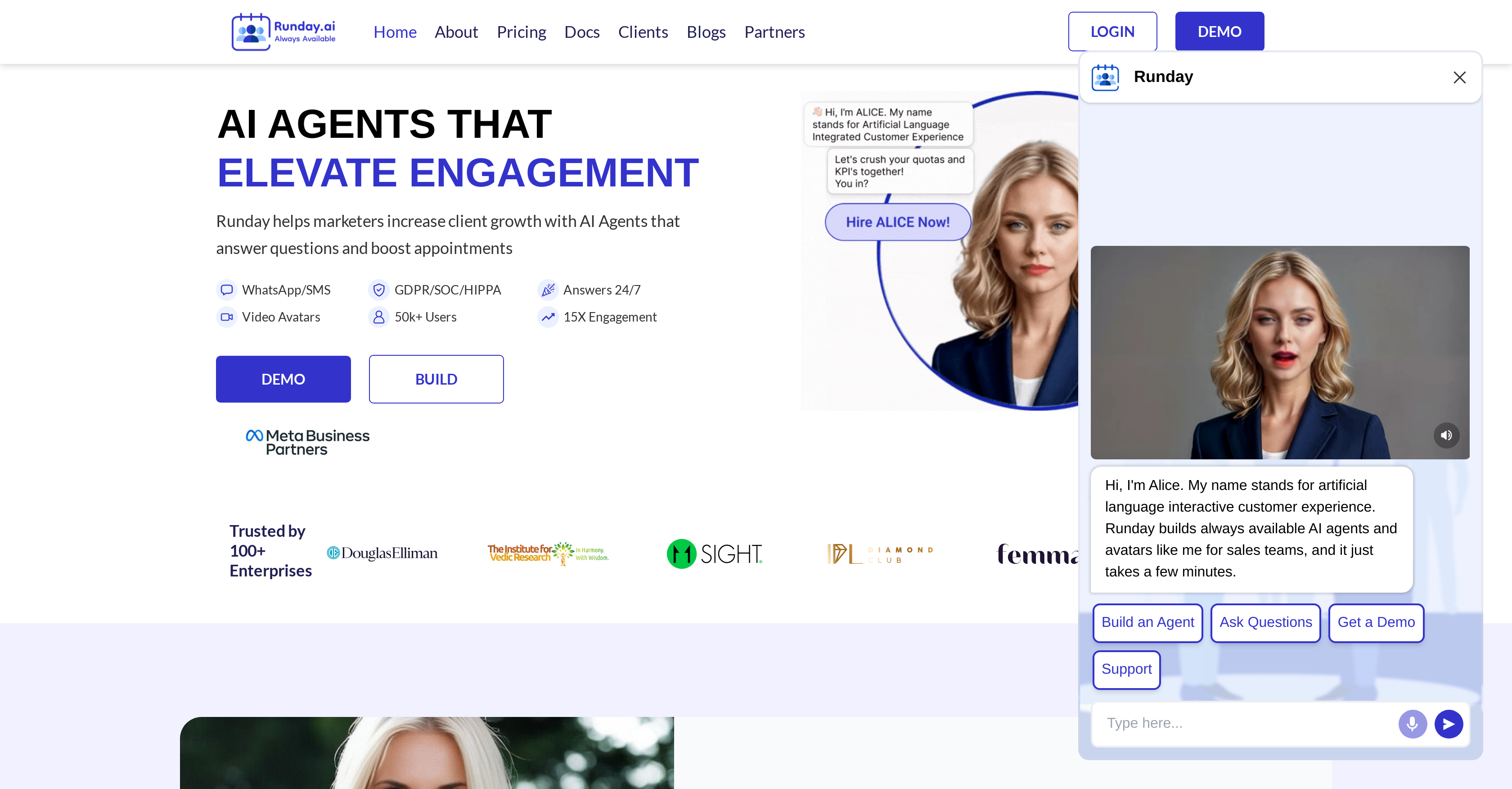 Runday - Screenshot showing the interface and features of this AI tool