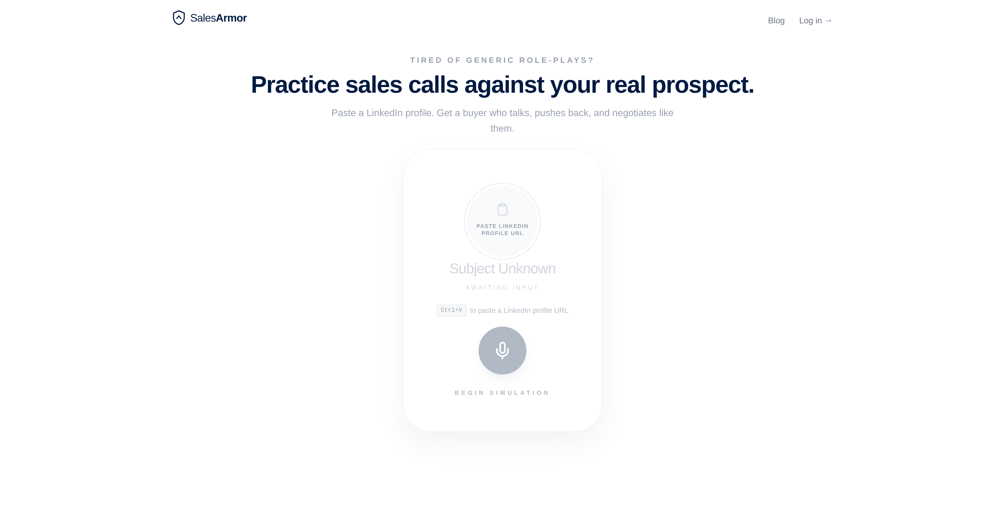 SalesArmor - Screenshot showing the interface and features of this AI tool