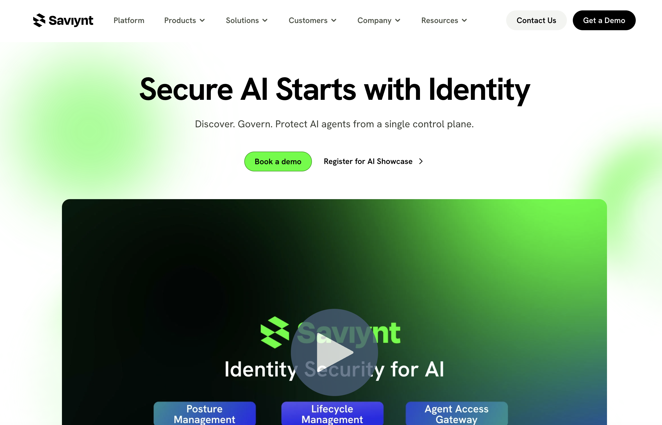 Saviynt - Screenshot showing the interface and features of this AI tool