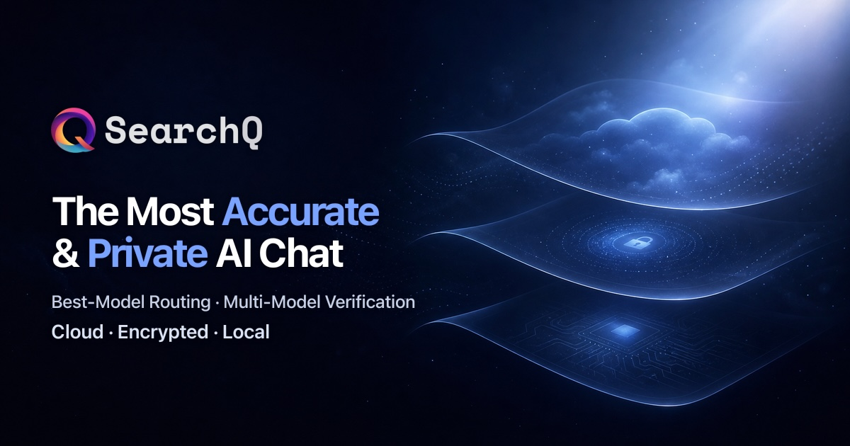 SearchQ - Screenshot showing the interface and features of this AI tool