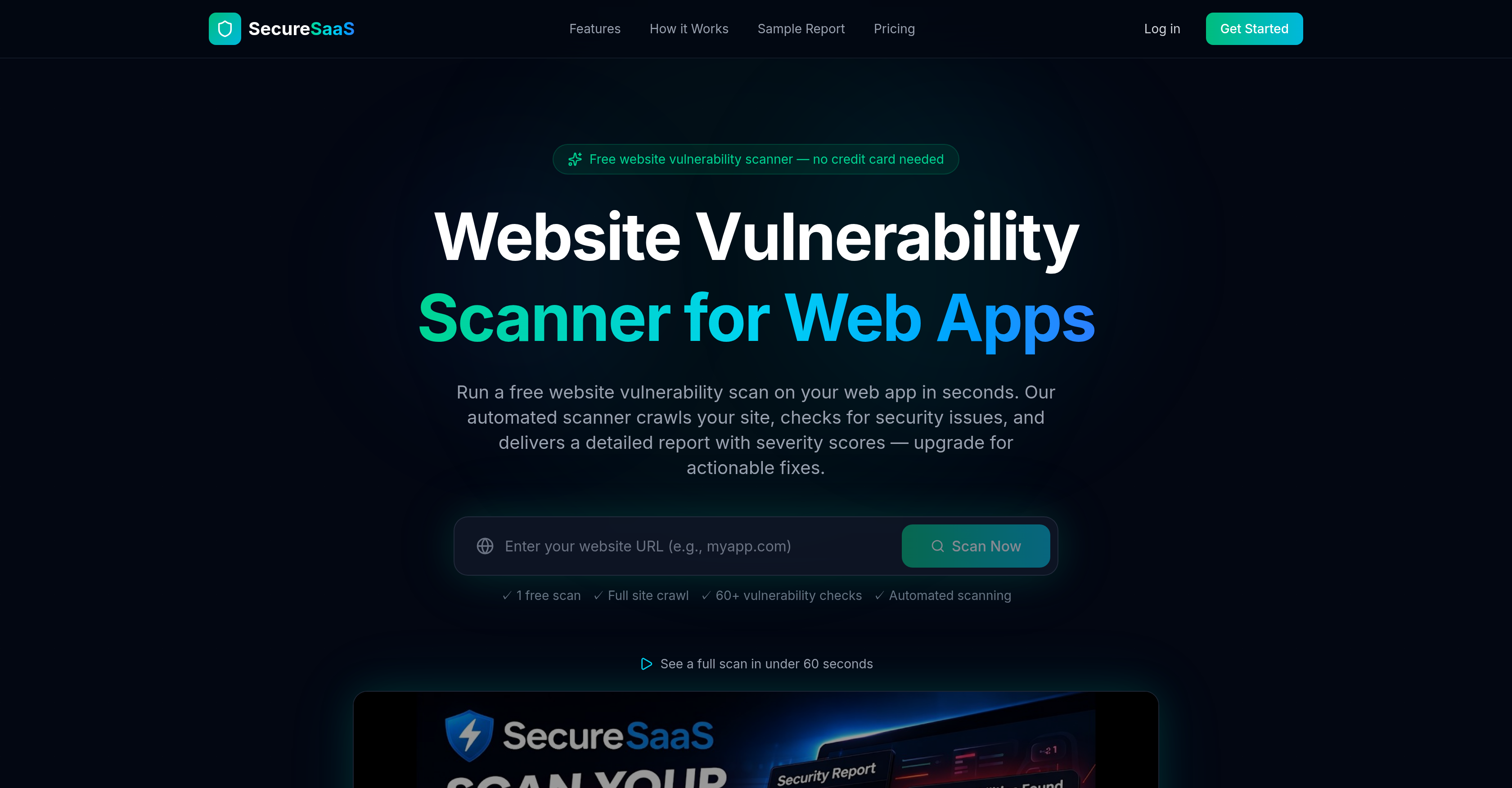 SecureSaaS - Screenshot showing the interface and features of this AI tool