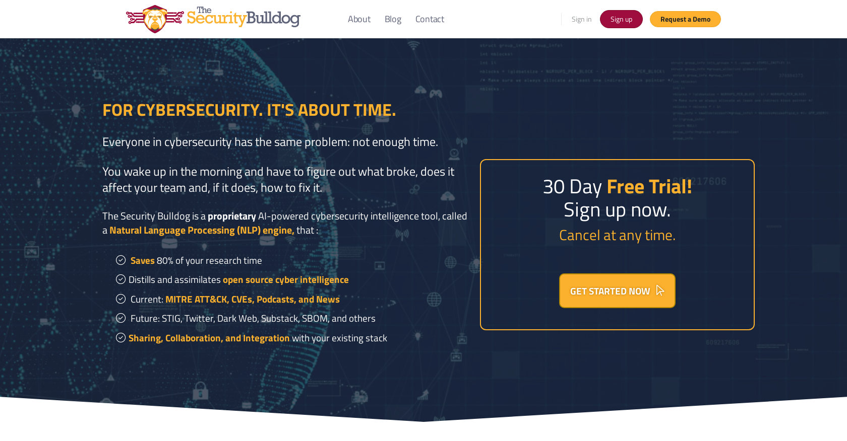 Securitybulldog - Screenshot showing the interface and features of this AI tool