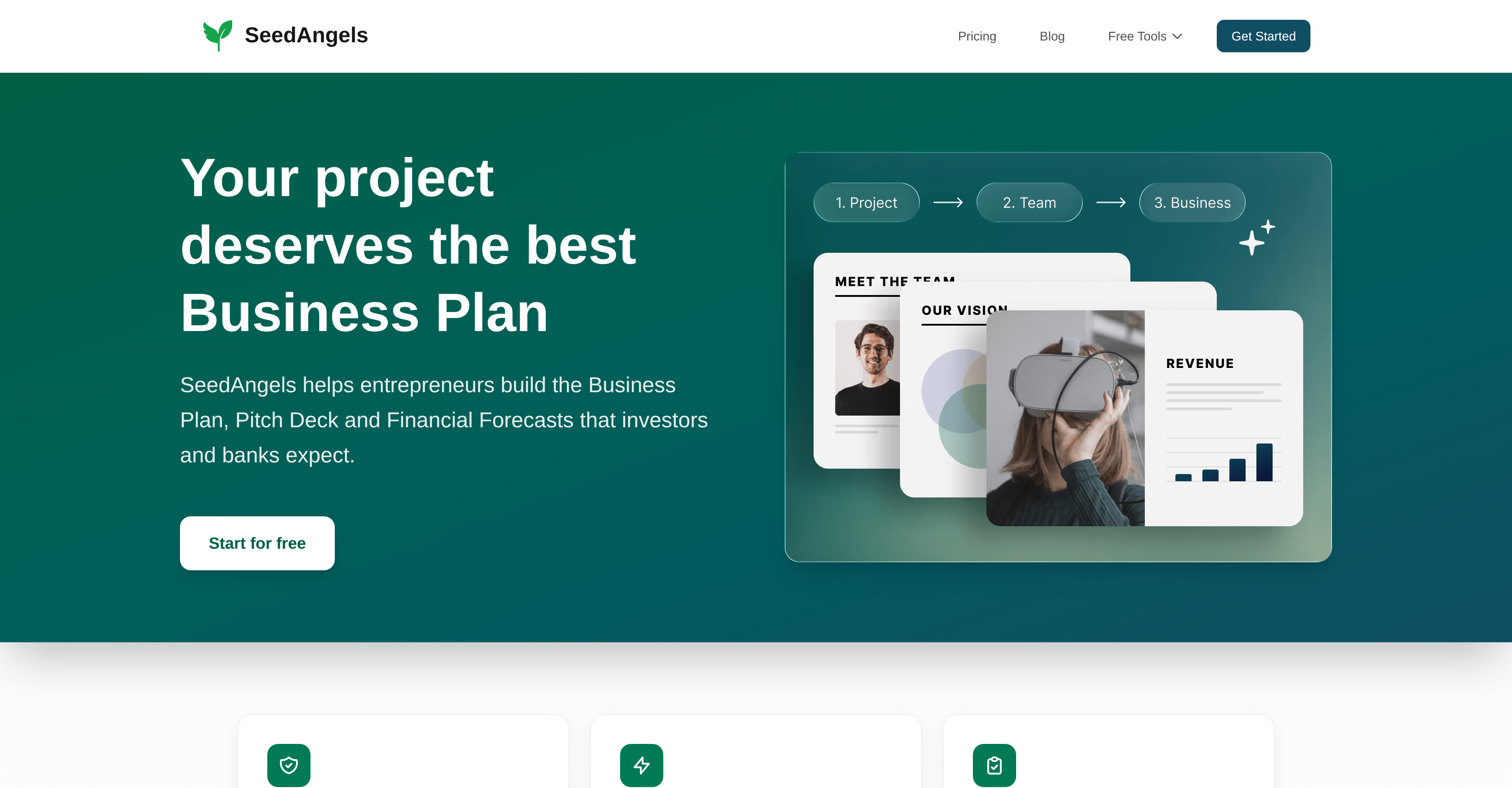 SeedAngels - Screenshot showing the interface and features of this AI tool