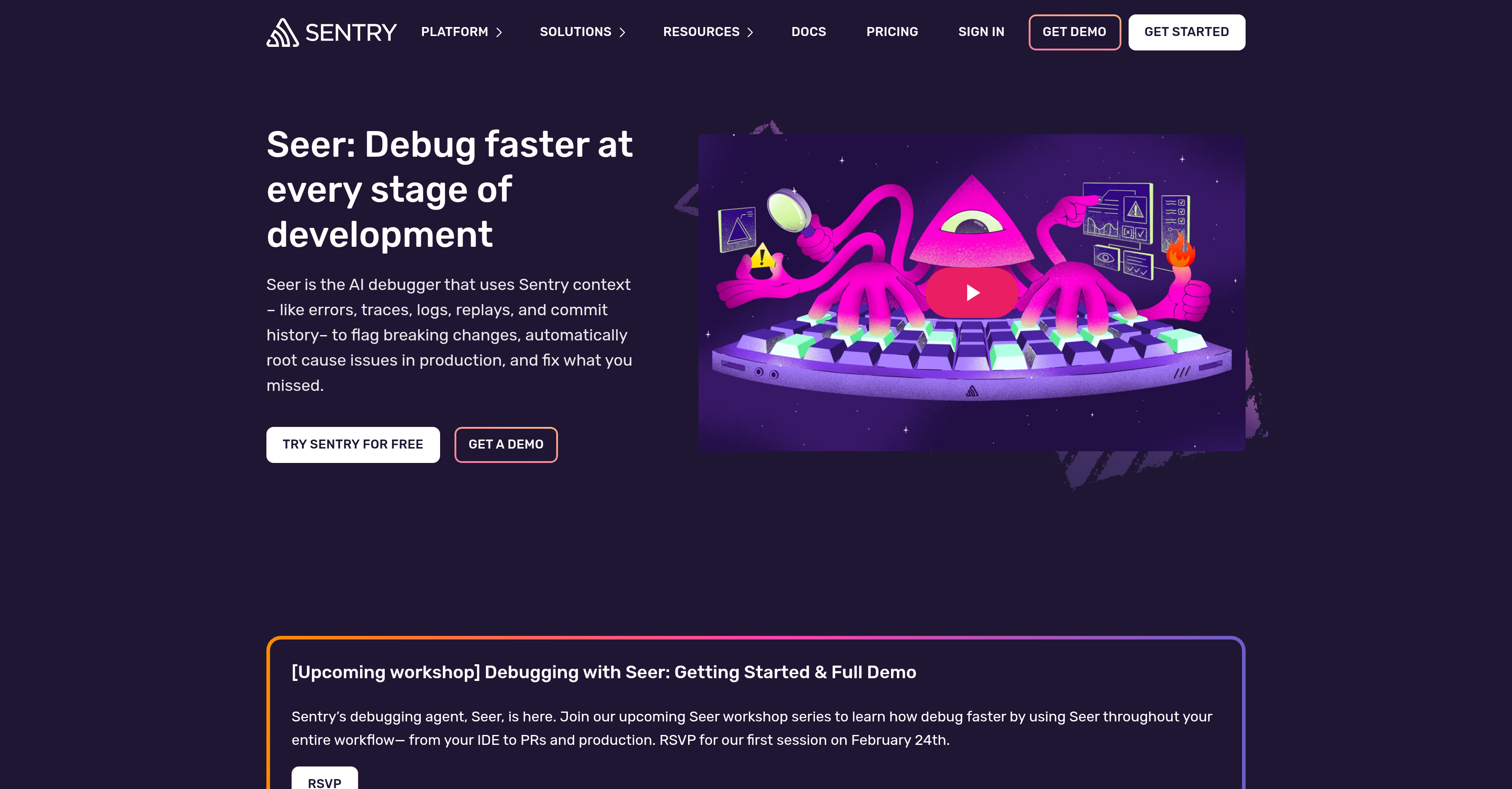 Sentry Seer AI - Screenshot showing the interface and features of this AI tool