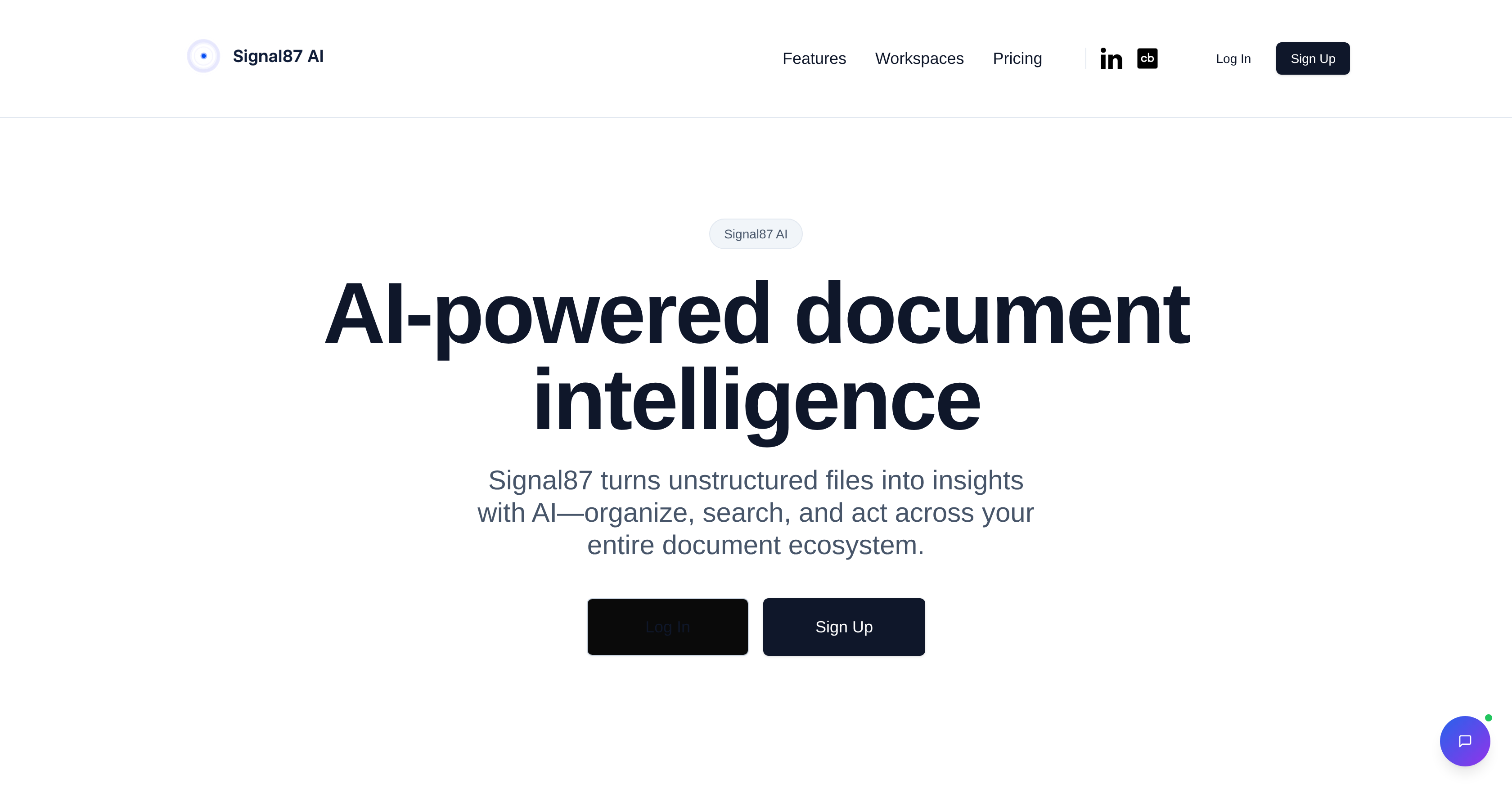 Signal87 AI - Screenshot showing the interface and features of this AI tool