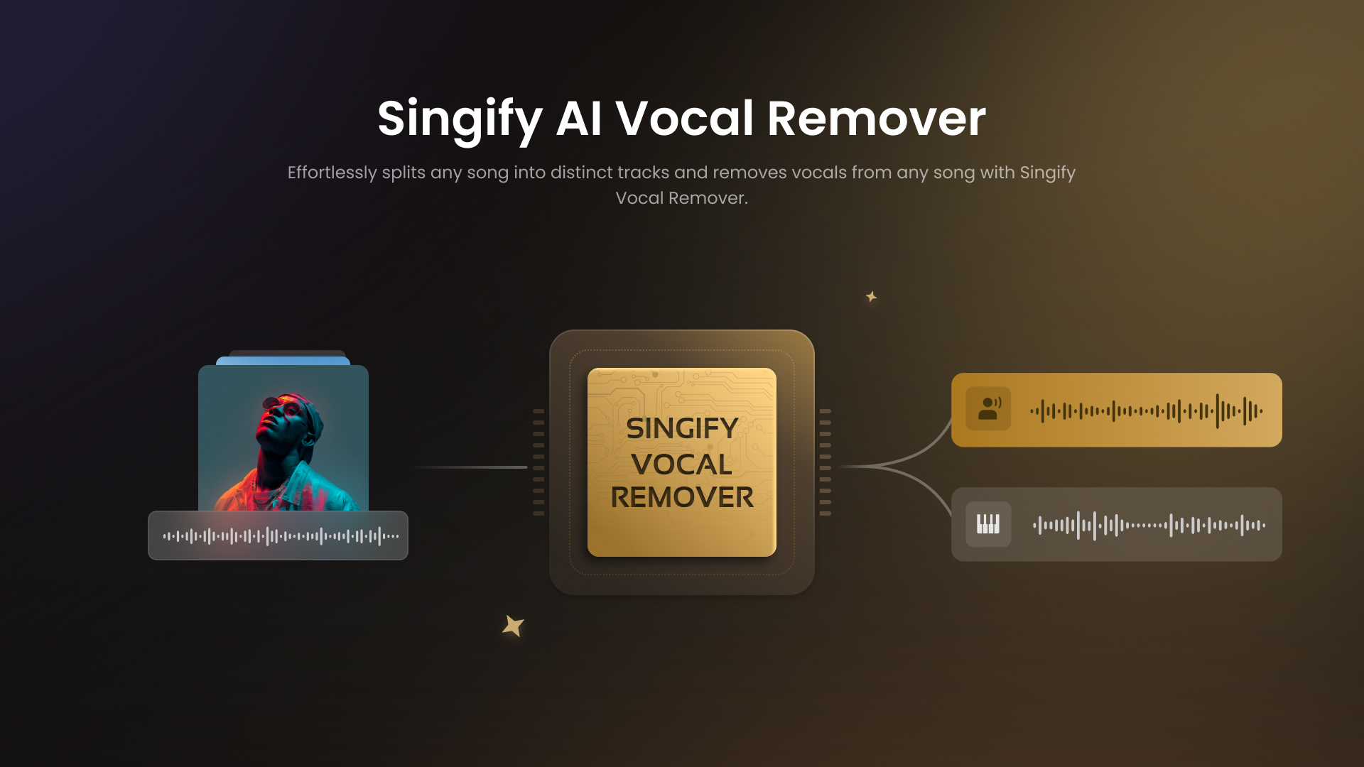 Singify AI Vocal Remover - Screenshot showing the interface and features of this AI tool