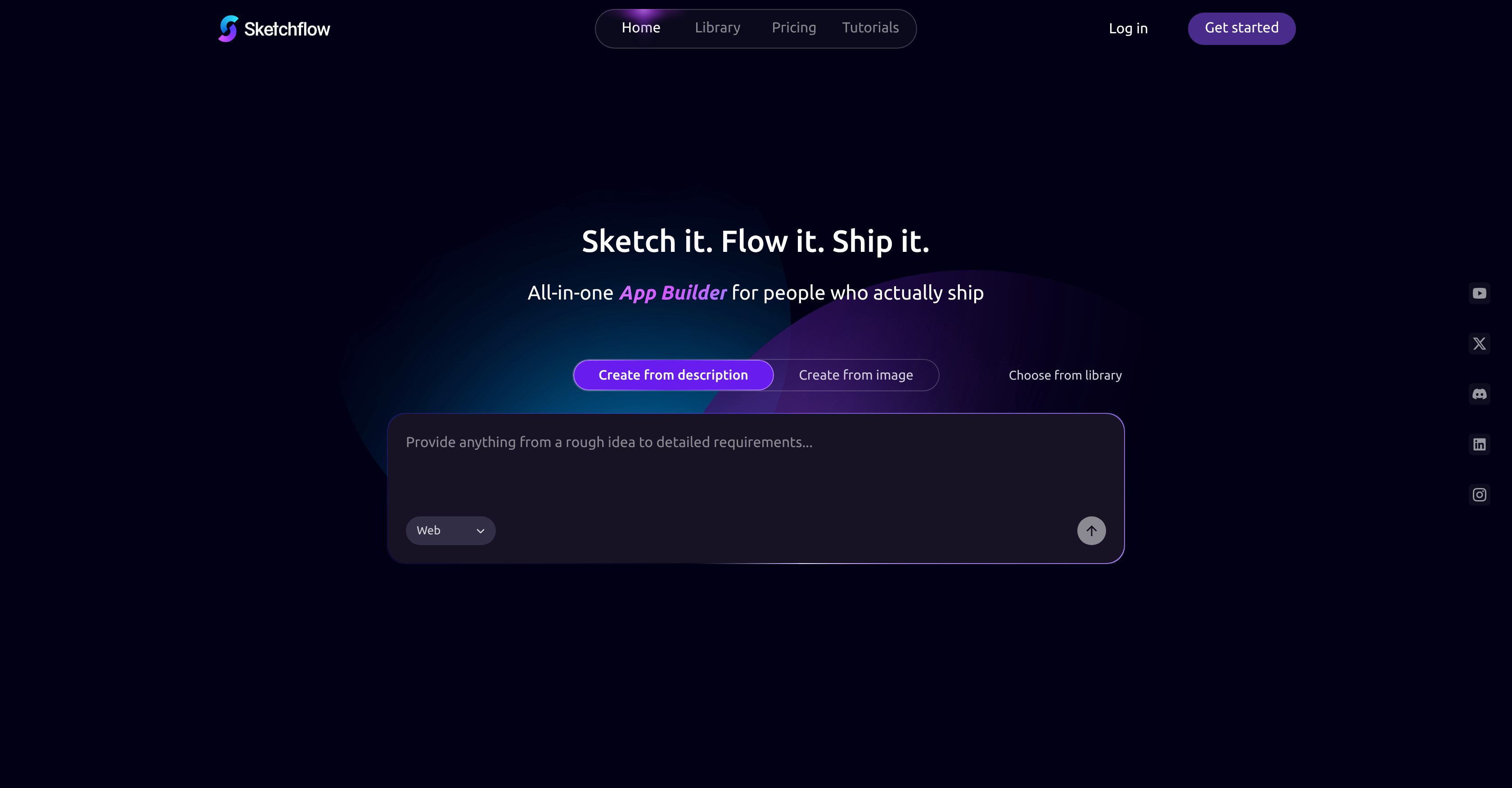 Sketchflow.ai - Screenshot showing the interface and features of this AI tool