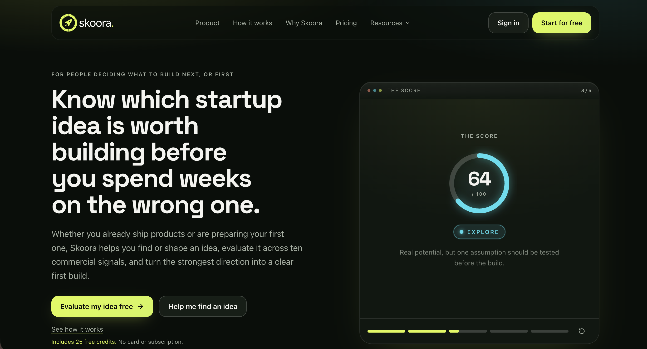 Skoora - Screenshot showing the interface and features of this AI tool