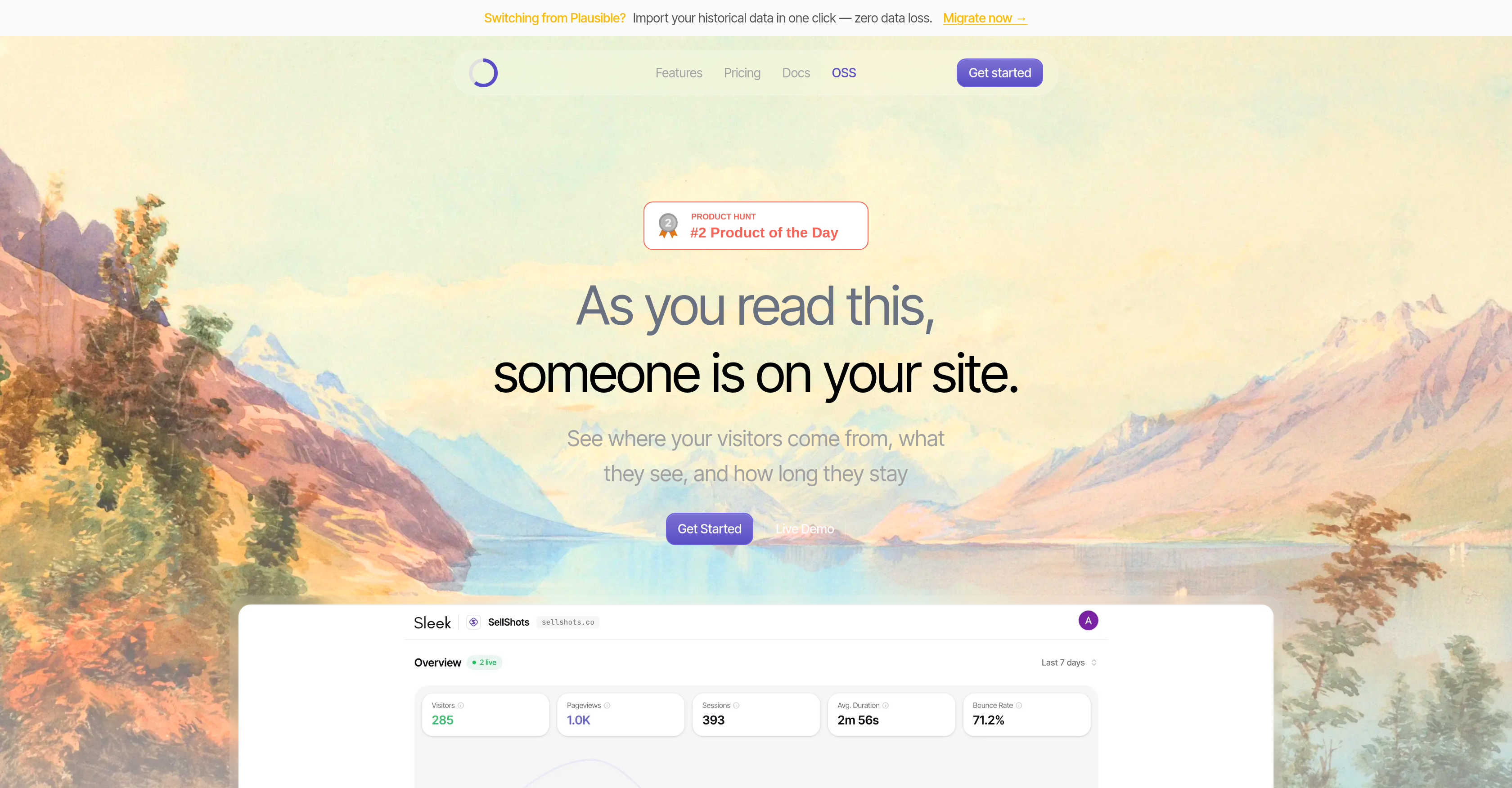 Sleek Analytics - Screenshot showing the interface and features of this AI tool