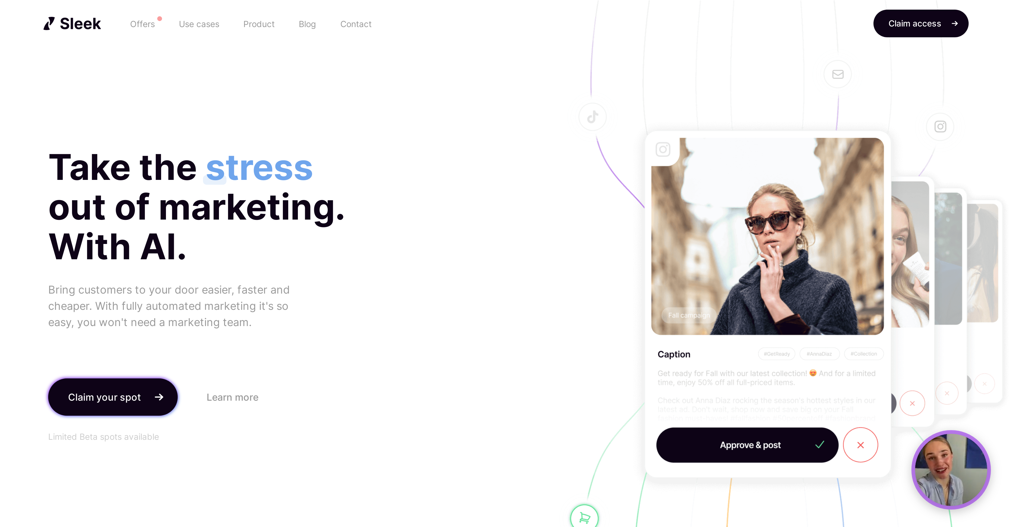Sleek - Screenshot showing the interface and features of this AI tool