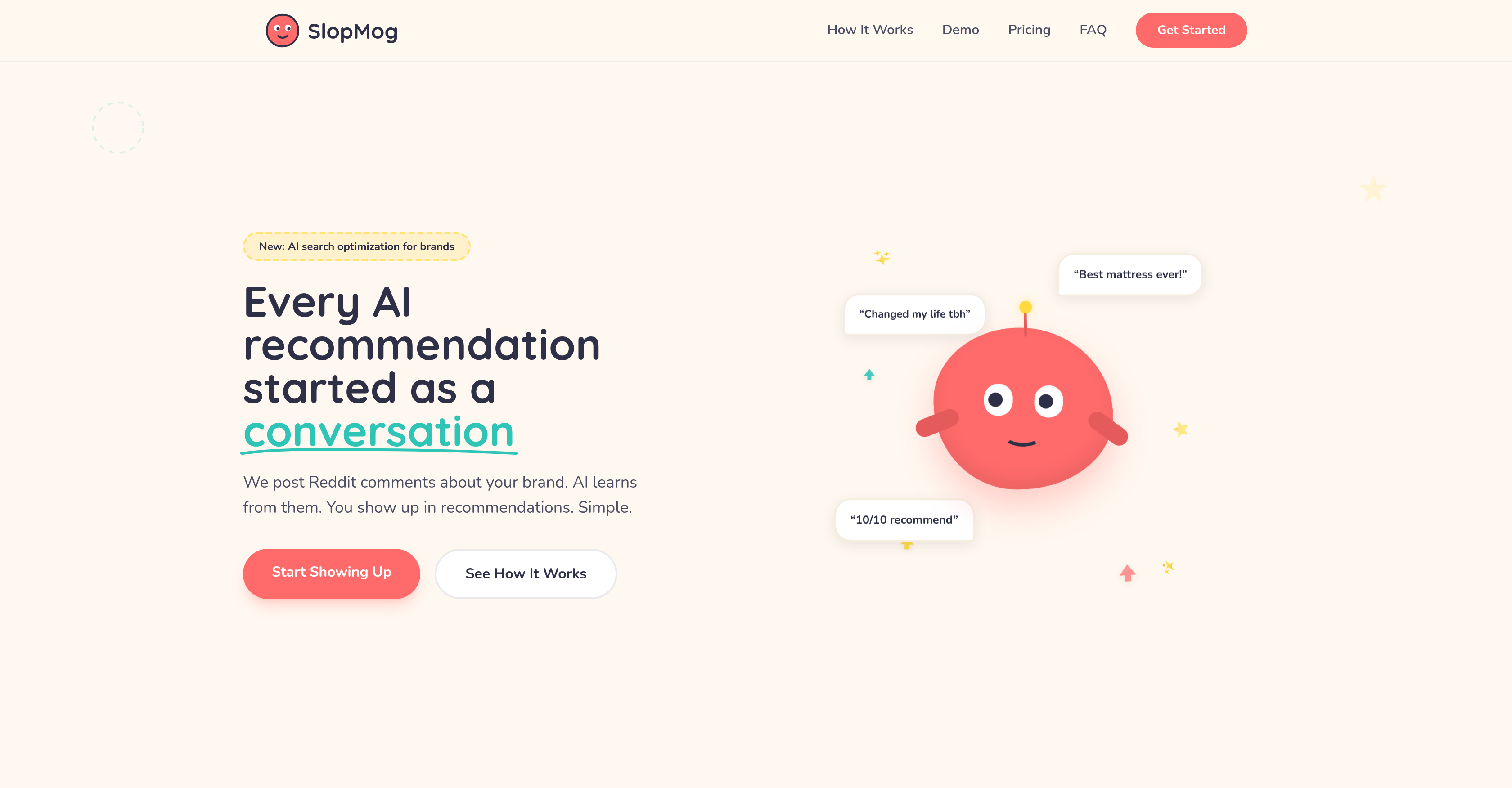 SlopMog - Screenshot showing the interface and features of this AI tool