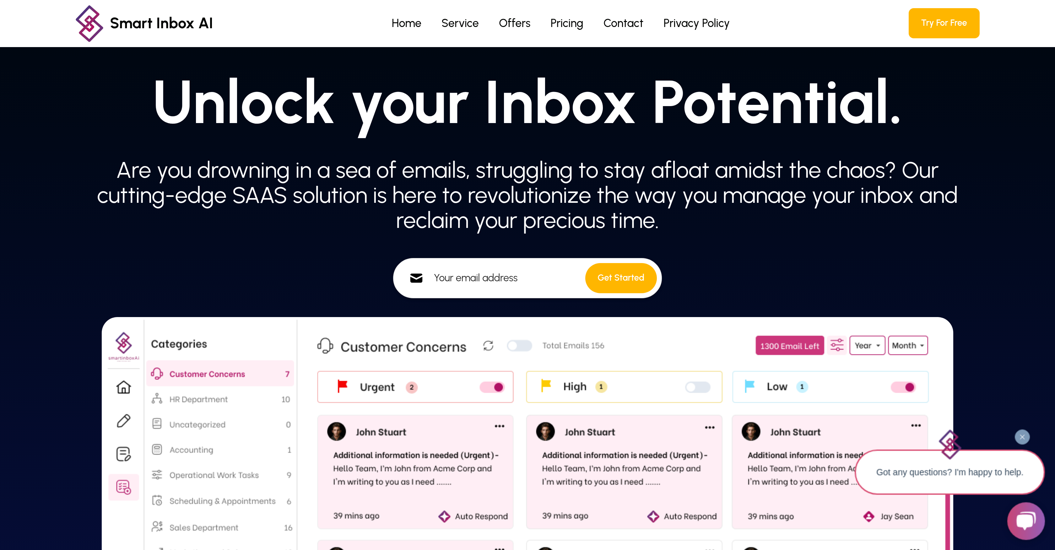 Smart Inbox AI - Screenshot showing the interface and features of this AI tool