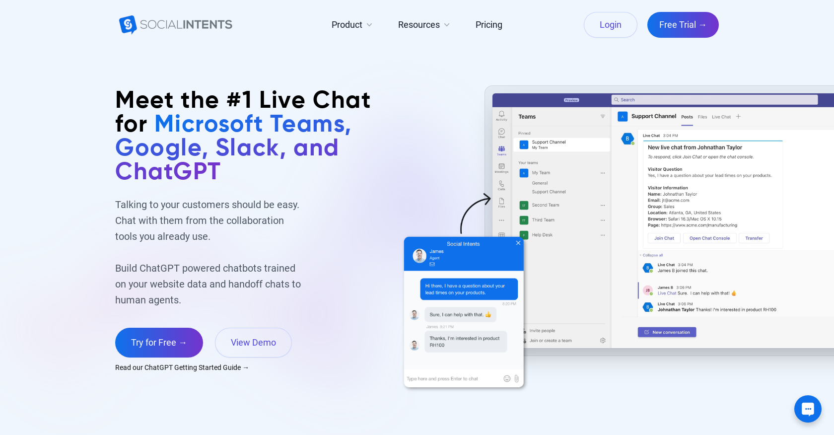 Social Intents - Screenshot showing the interface and features of this AI tool
