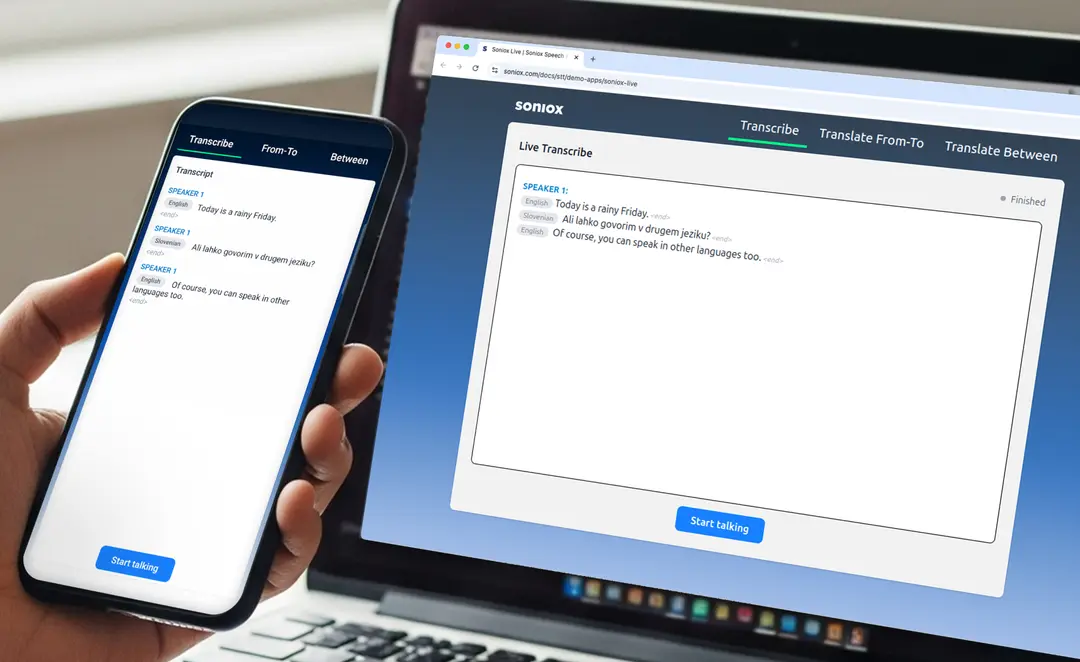 Soniox Speech-to-Text AI - Screenshot showing the interface and features of this AI tool