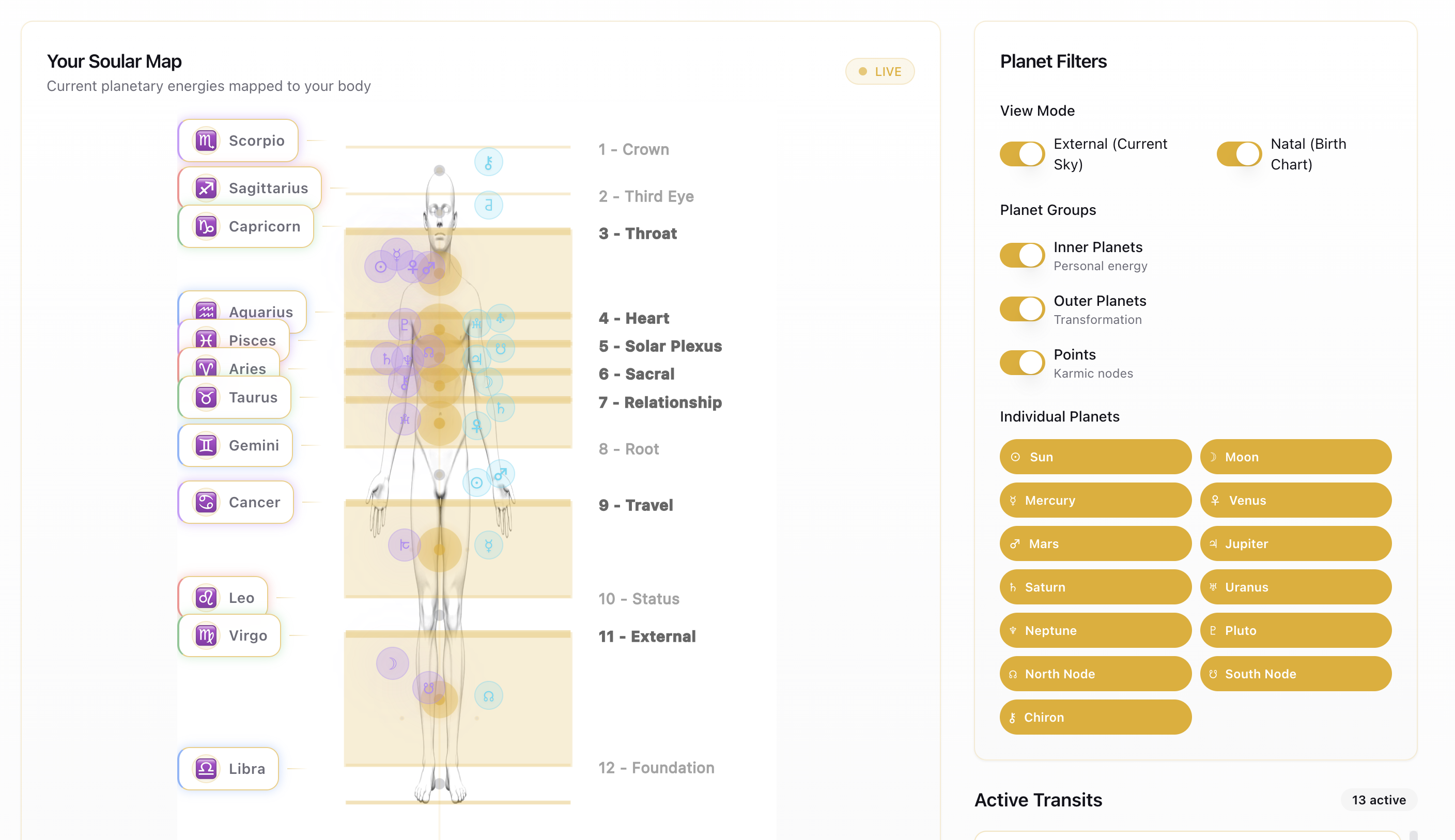 Soular Map - Screenshot showing the interface and features of this AI tool