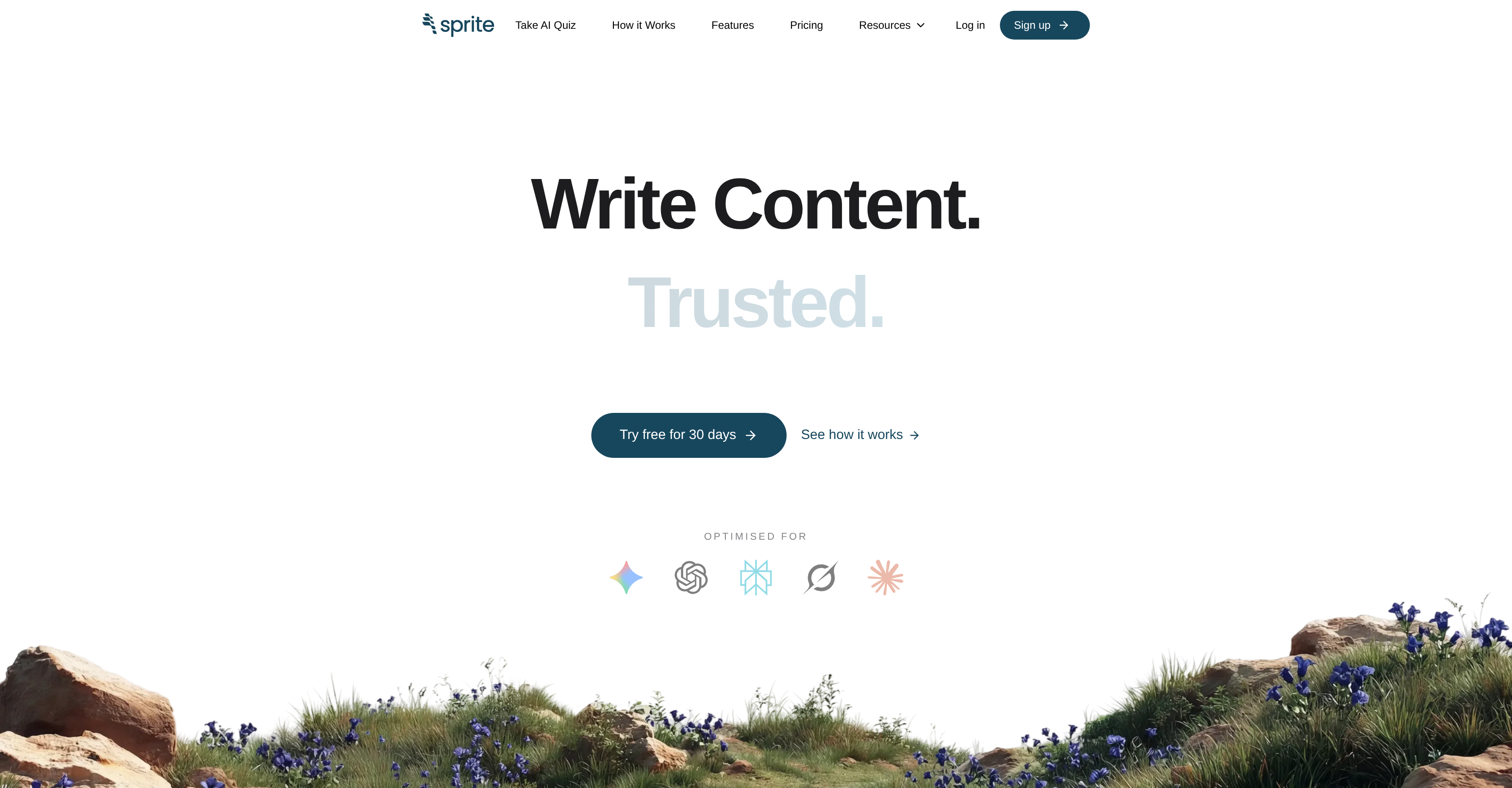 Sprite - Screenshot showing the interface and features of this AI tool
