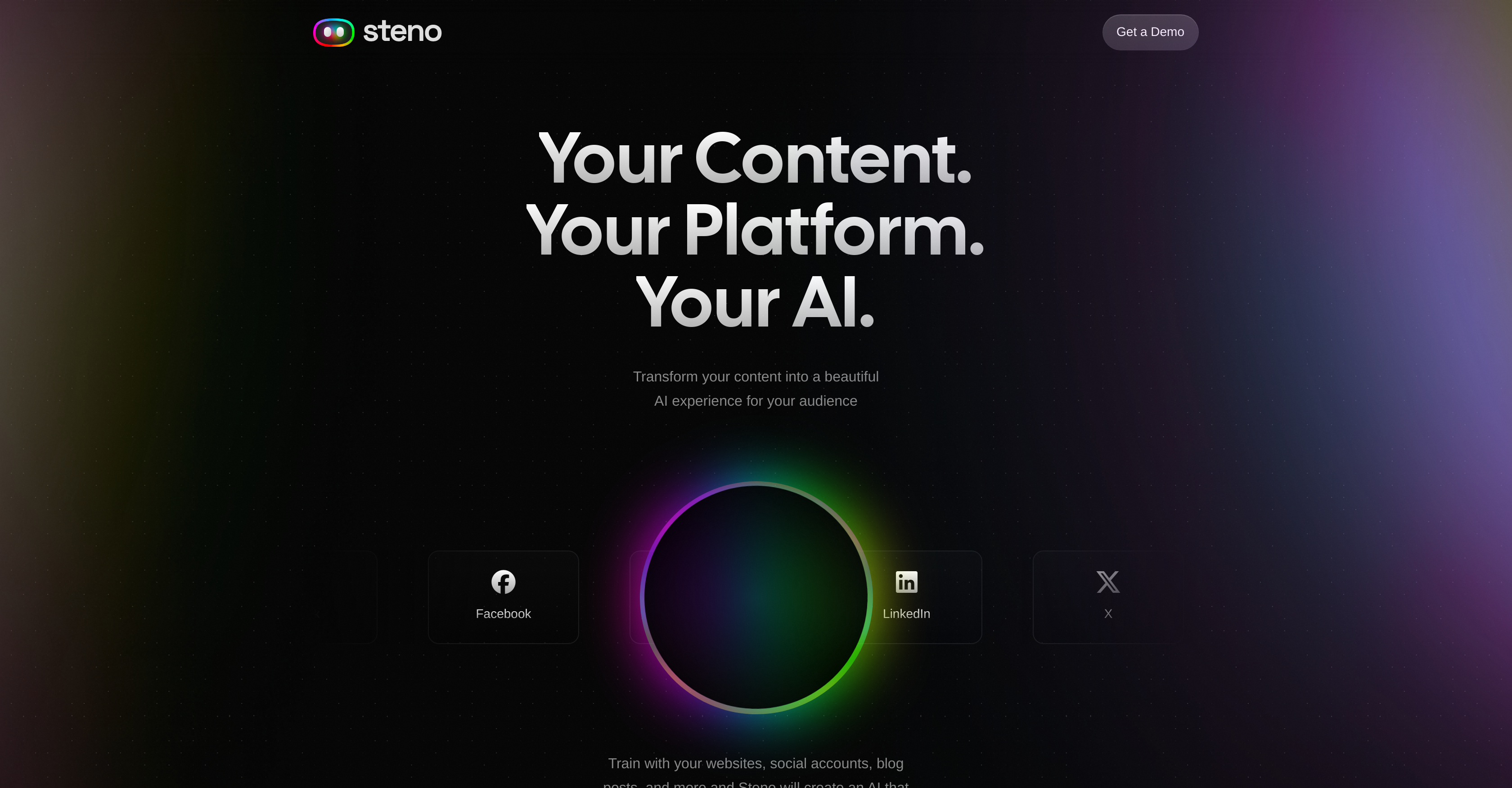Steno - Screenshot showing the interface and features of this AI tool