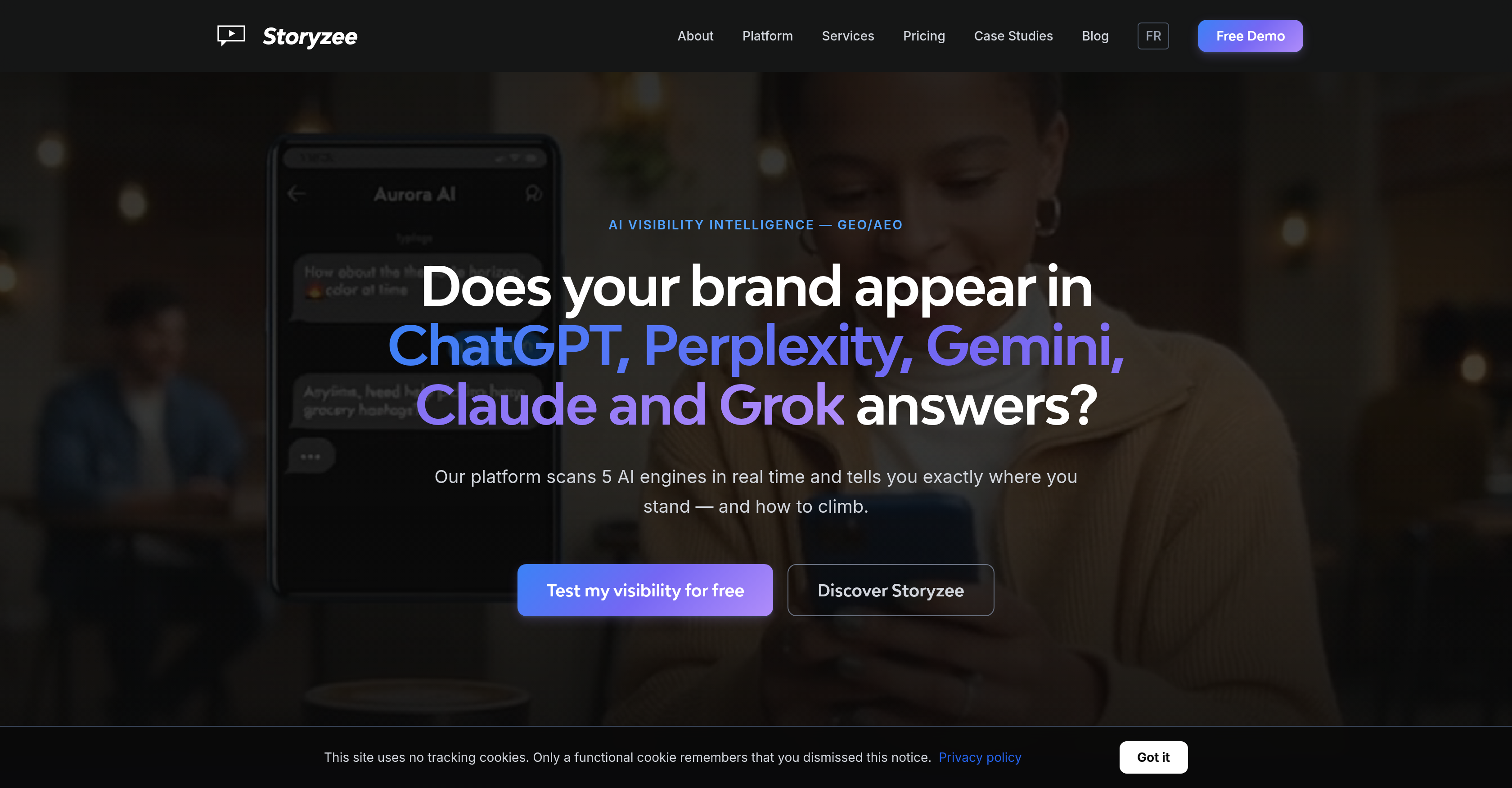 Storyzee - Screenshot showing the interface and features of this AI tool