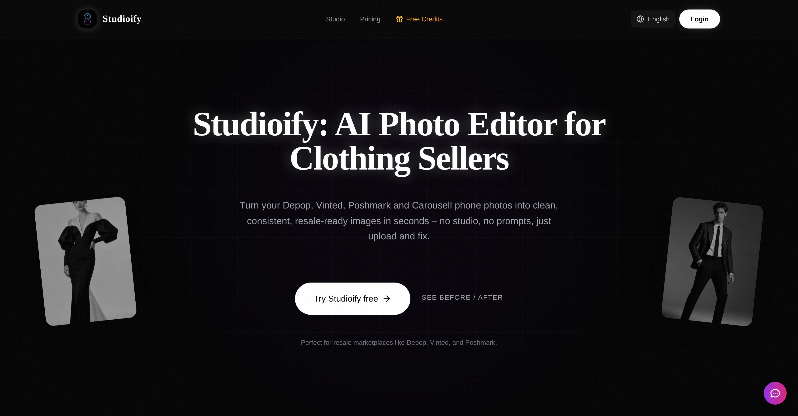 Studioify - Screenshot showing the interface and features of this AI tool
