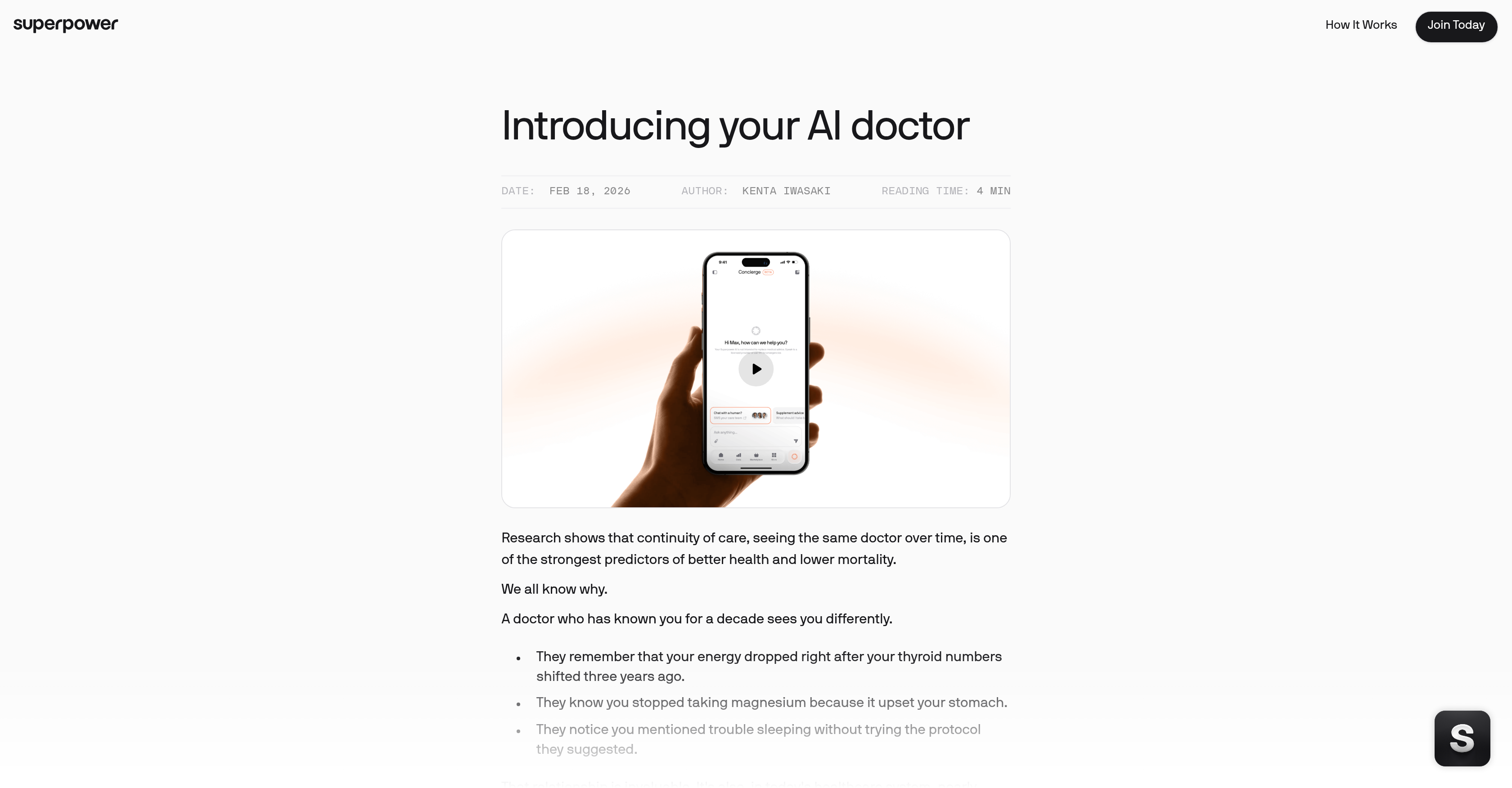 Superpower AI Doctor - Screenshot showing the interface and features of this AI tool