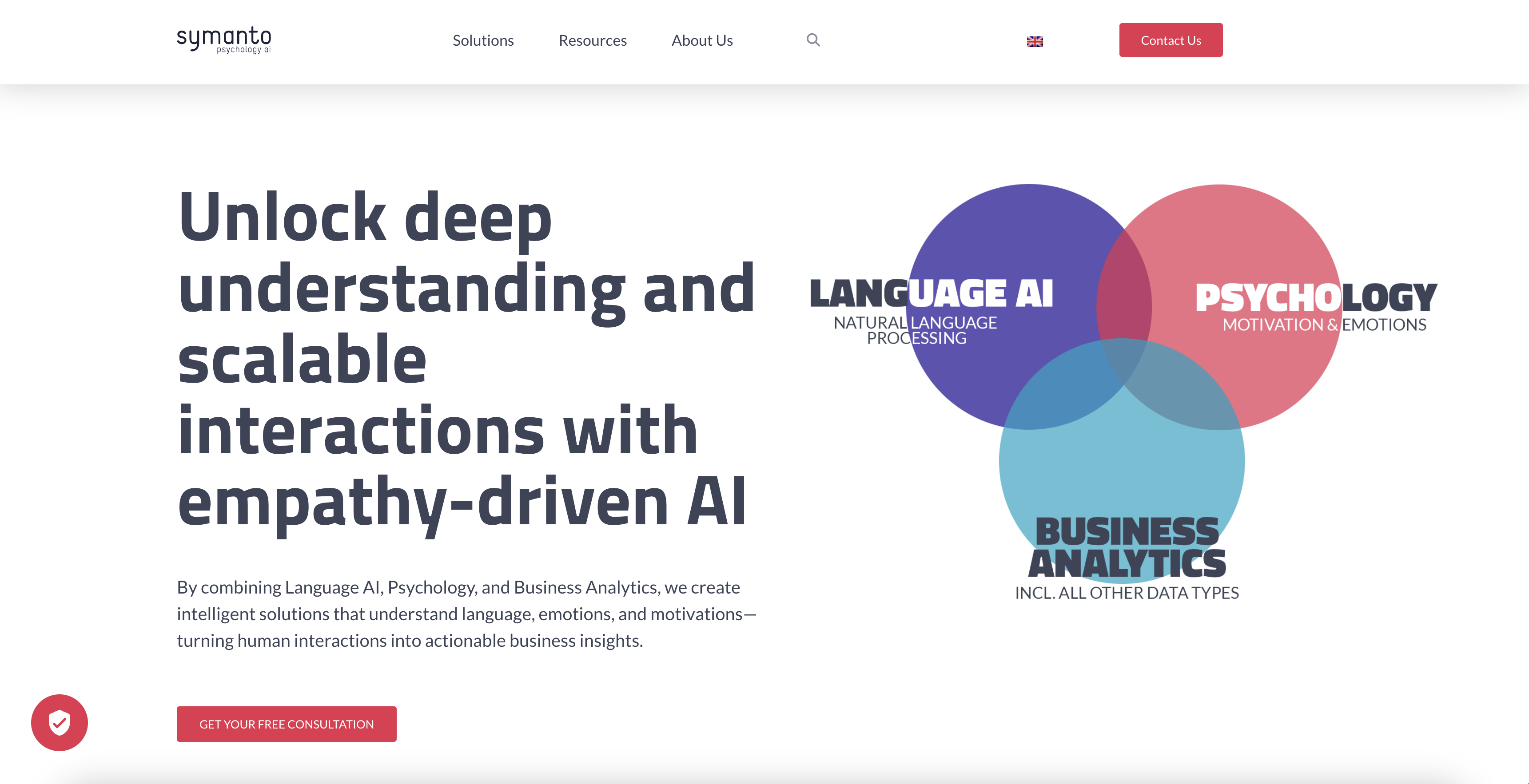 Symanto - Screenshot showing the interface and features of this AI tool