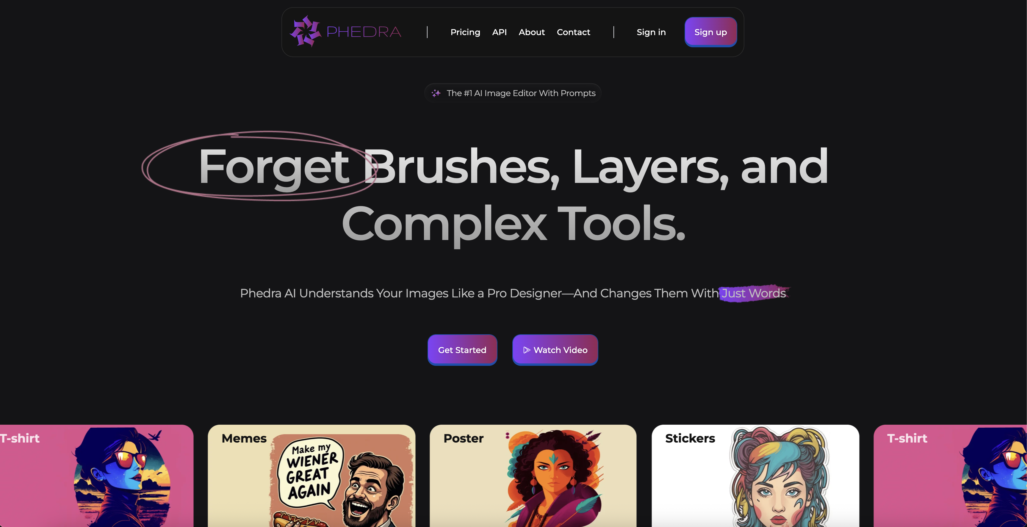 Phedra - Screenshot showing the interface and features of this AI tool